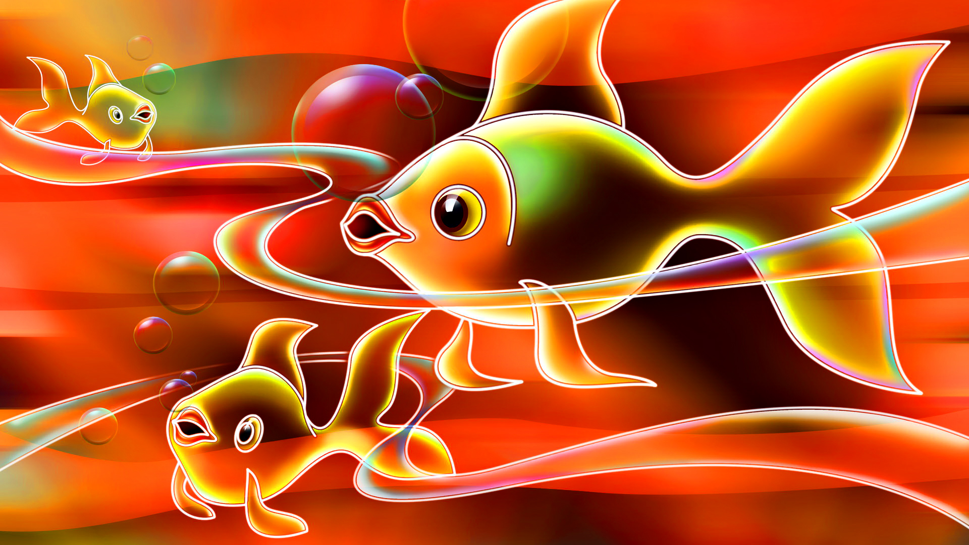 Download mobile wallpaper Fish, Animal, Artistic for free.