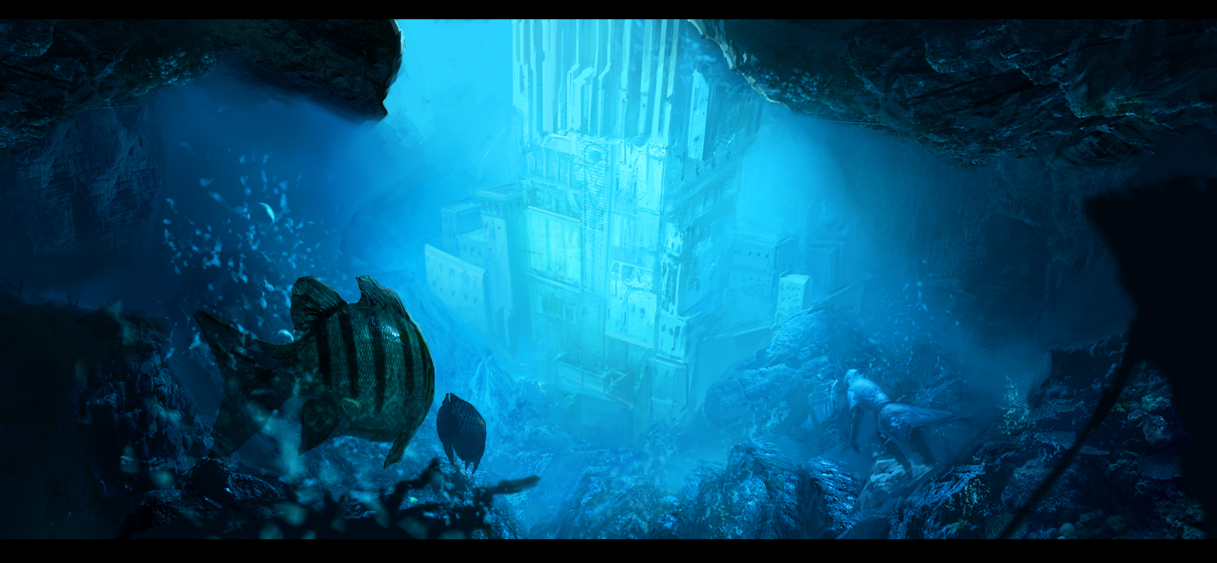 Laden Sie das Animes, Underwater Es Ist Erwacht-Bild kostenlos auf Ihren PC-Desktop herunter