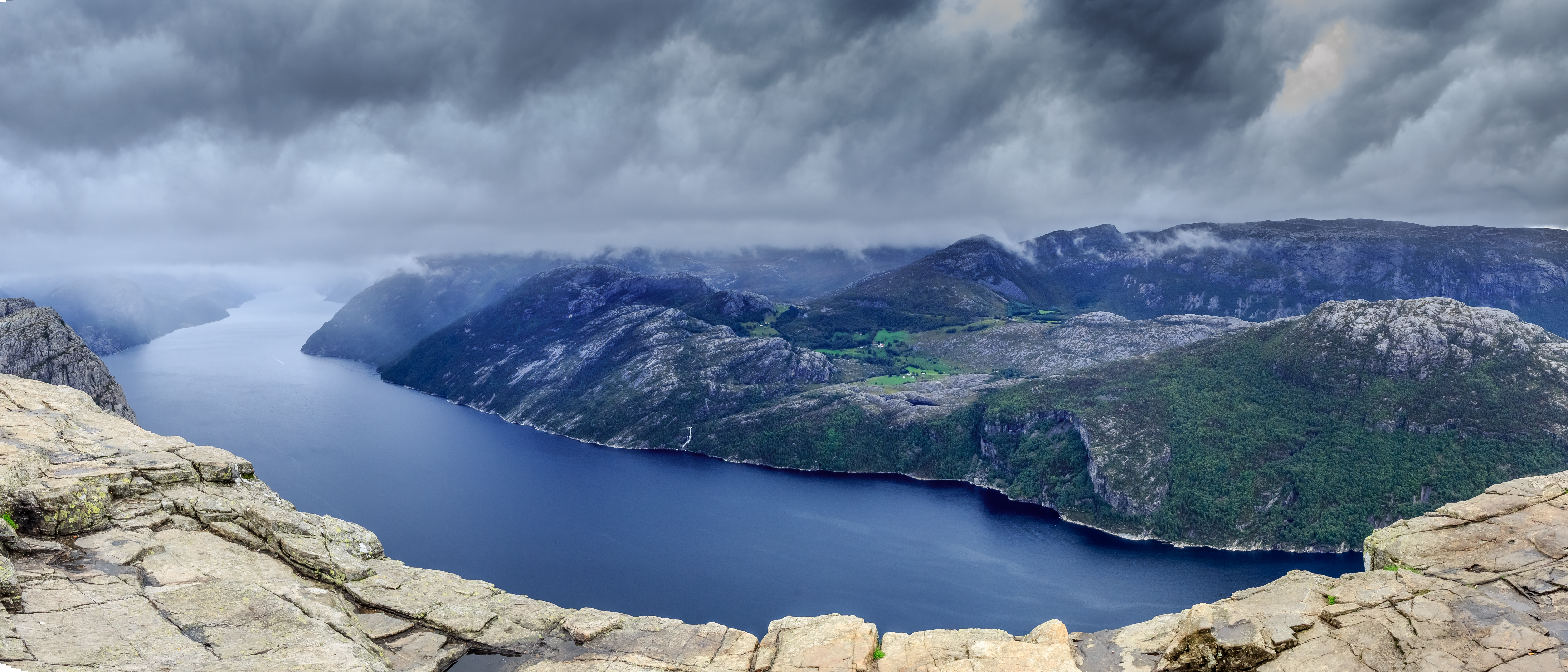 Download mobile wallpaper Landscape, Nature, Mountain, Earth, Cloud, Coastline, Fjord for free.