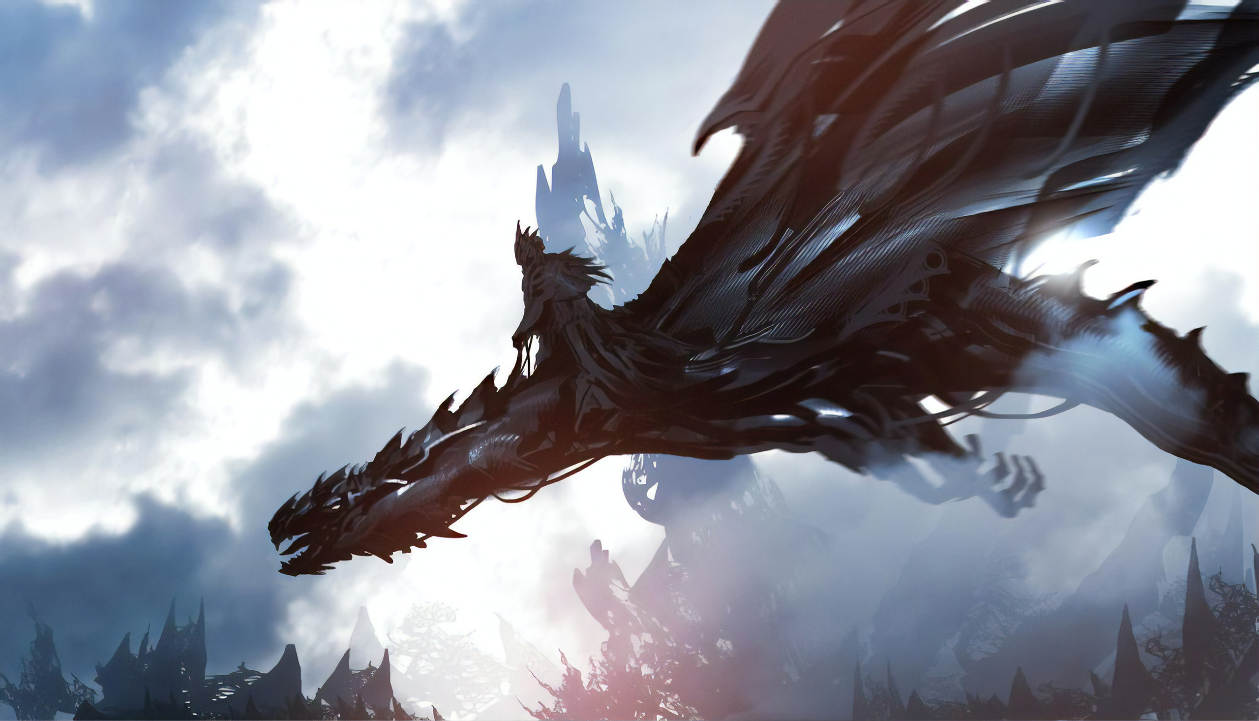 Free download wallpaper Fantasy, Lord Of The Rings, Dragon, The Lord Of The Rings, Nazgûl on your PC desktop