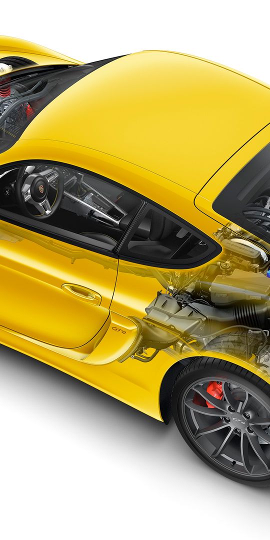 HDデスクトップ 壁紙: ポルシェ ケイマン Gt4, 乗り物, 車, ポルシェケイマン, ポルシェ, 黄色い車ダウンロード無料画像 #357617