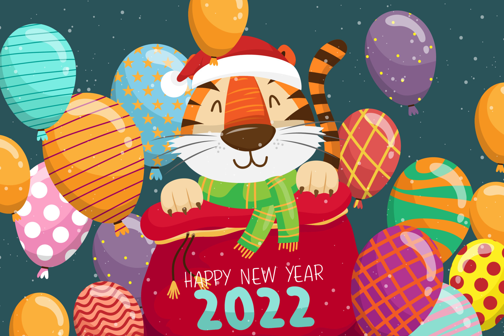 Téléchargez des papiers peints mobile Vacances, Nouvel An Chinois, Bonne Année, Année Du Tigre gratuitement.