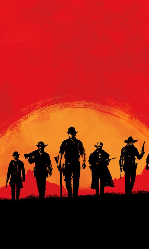 Handy-Wallpaper Computerspiele, Red Dead Redemption 2, Roter Tot kostenlos herunterladen.