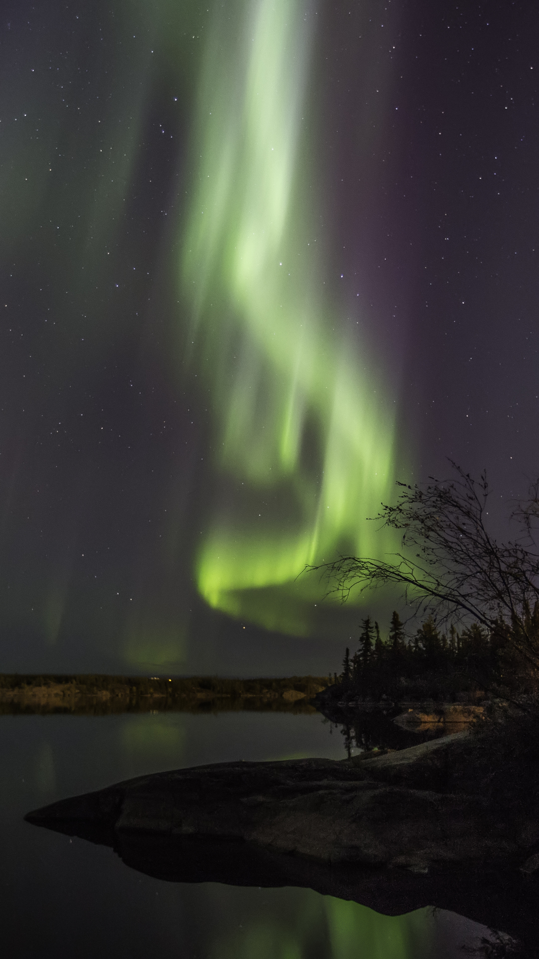 Baixar papel de parede para celular de Natureza, Céu, Noite, Lago, Céu Estrelado, Aurora Boreal, Terra/natureza gratuito.