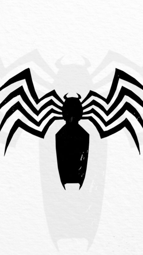 Handy-Wallpaper Logo, Spinne, Comics, Venom kostenlos herunterladen.