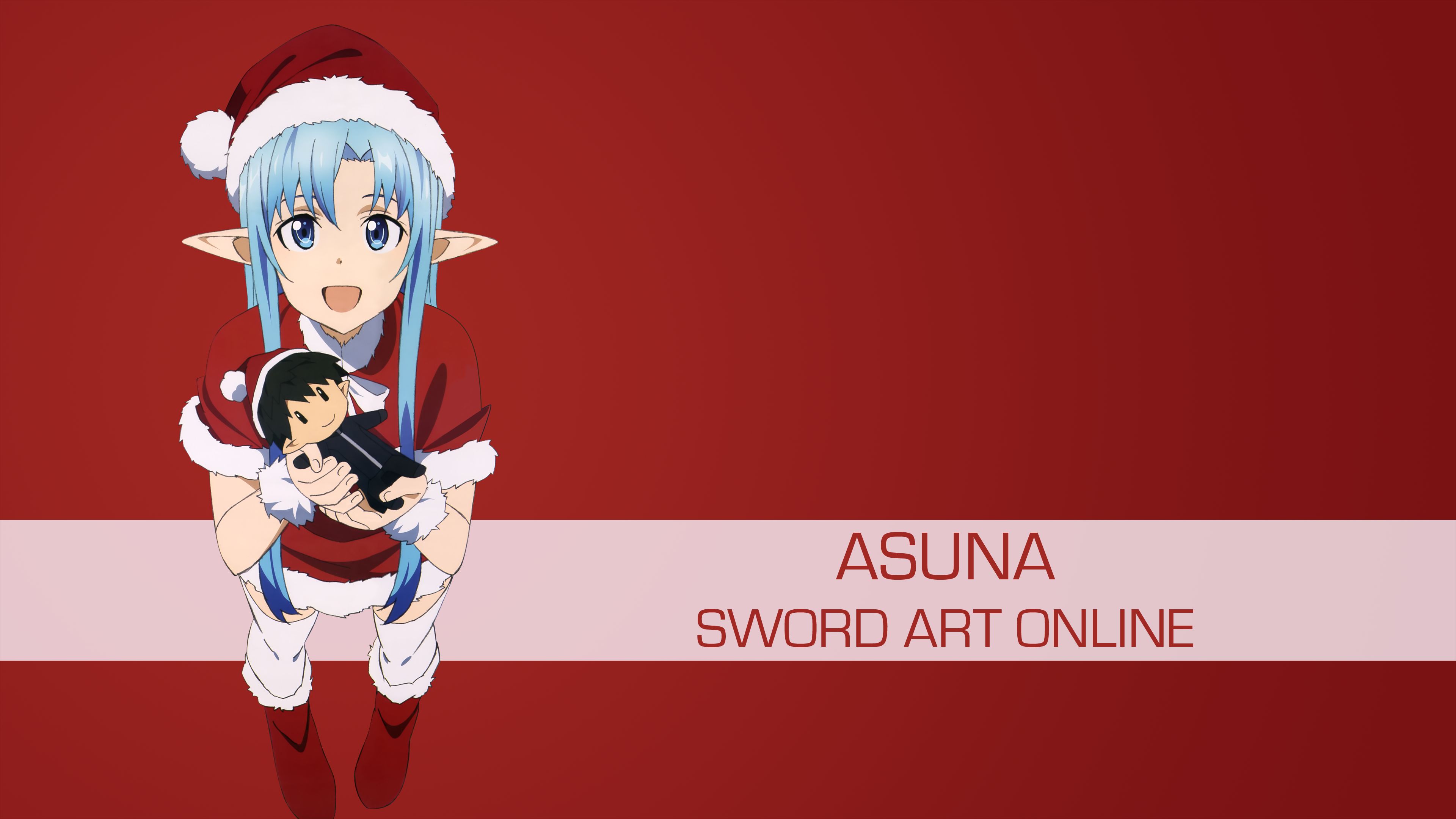 Laden Sie das Weihnachten, Animes, Asuna Yuuki, Sword Art Online, Kirito (Schwertkunst Online), Schwertkunst Online Ii, Schwertkunst Online-Bild kostenlos auf Ihren PC-Desktop herunter