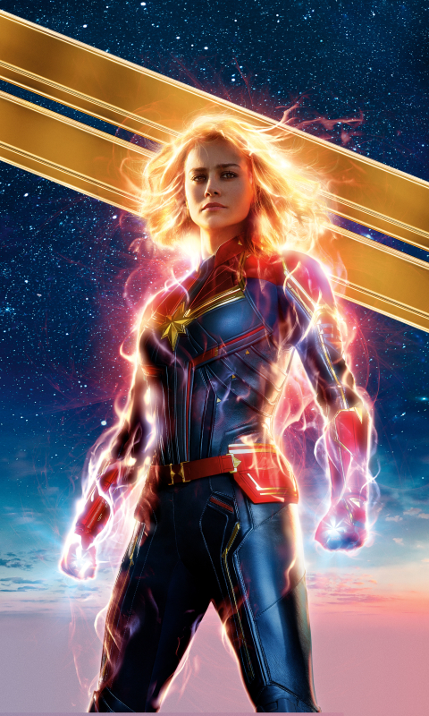 Download mobile wallpaper Avengers, Blonde, Movie, Superhero, Captain Marvel, Carol Danvers, Brie Larson for free.