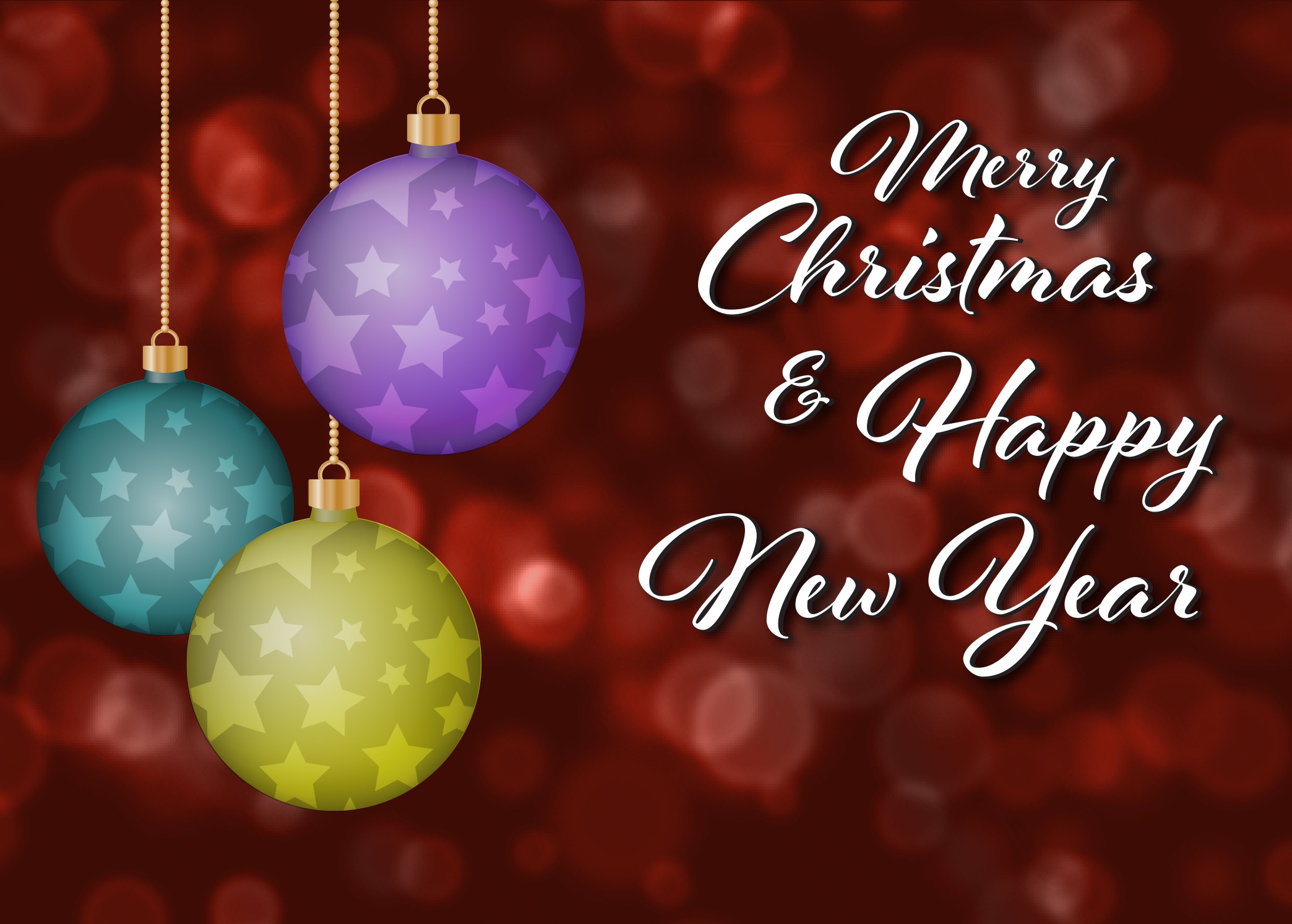 Free download wallpaper New Year, Christmas, Holiday, Christmas Ornaments, Merry Christmas on your PC desktop