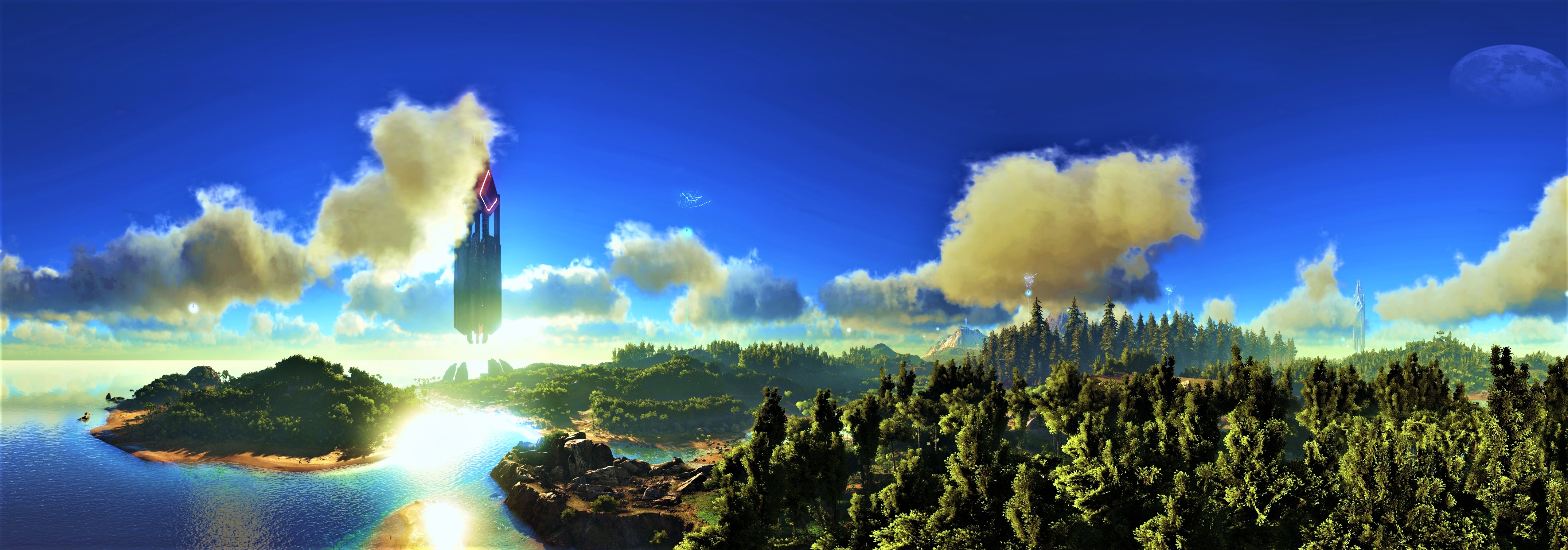 island, video game, ark: survival evolved, sky