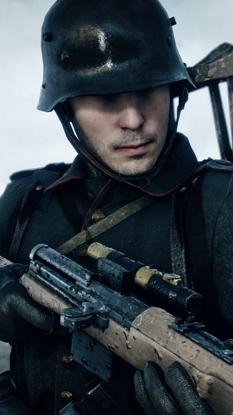 Скачати мобільні шпалери Солдат, Відеогра, Поле Битви, Battlefield 1 безкоштовно.