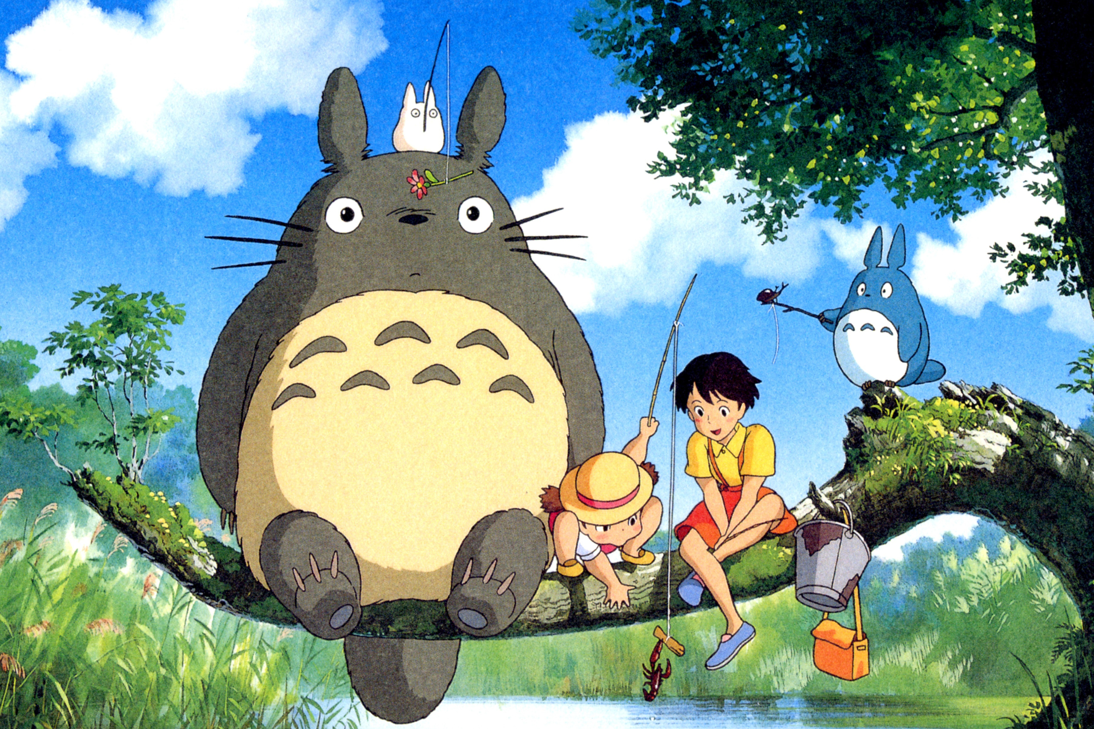 Free download wallpaper Anime, Mini Totoro (My Neighbor Totoro), Mei Kusakabe, Satsuki Kusakabe, Totoro (My Neighbor Totoro), My Neighbor Totoro on your PC desktop