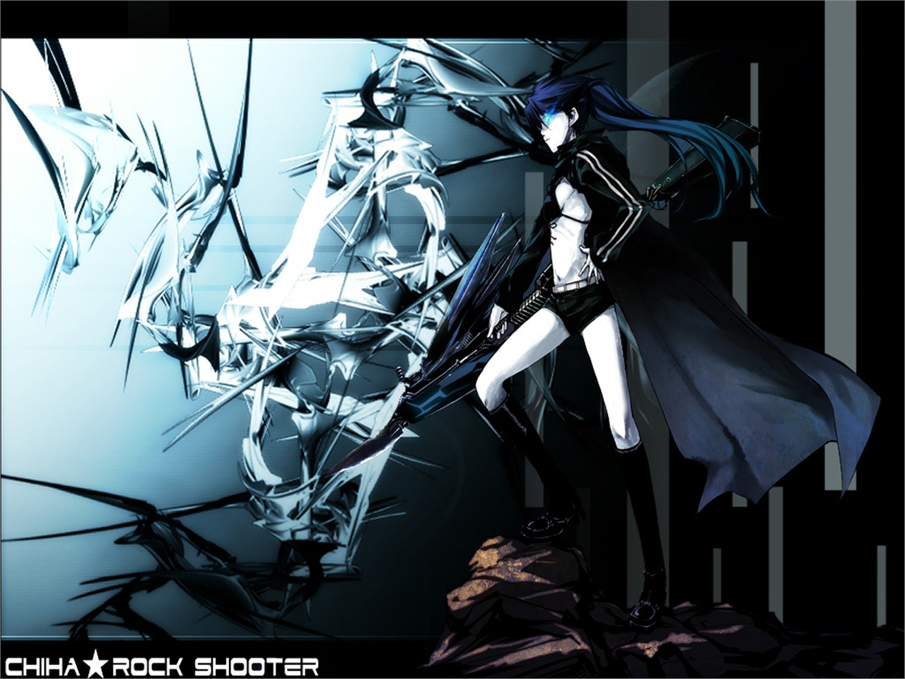 Free download wallpaper Anime, Black Rock Shooter on your PC desktop