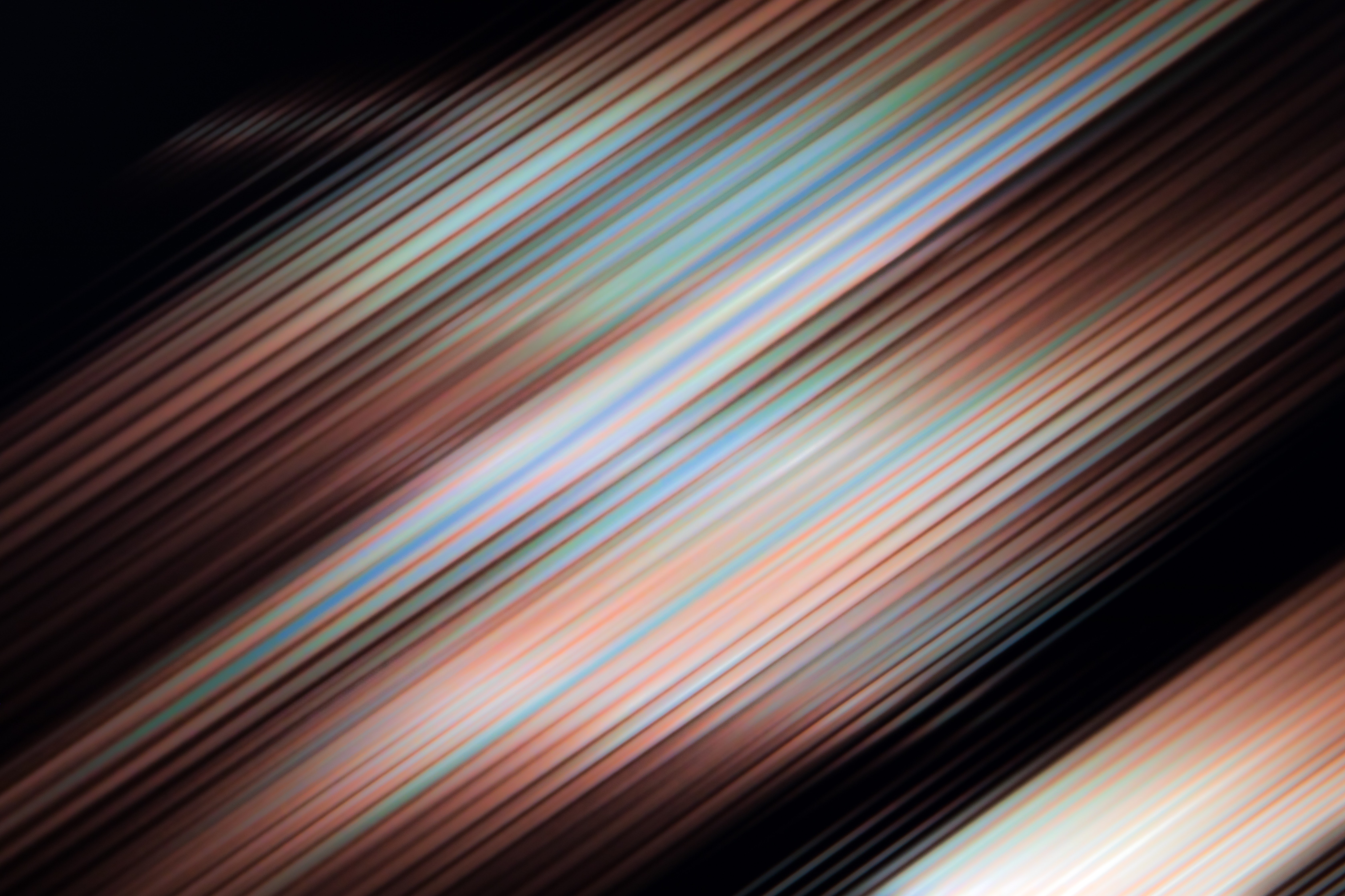 Download mobile wallpaper Motley, Streaks, Multicolored, Stripes, Blur, Abstract for free.