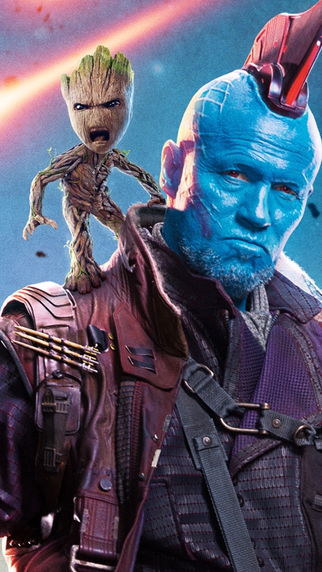 Download mobile wallpaper Movie, Groot, Yondu Udonta, Guardians Of The Galaxy Vol 2, Baby Groot for free.