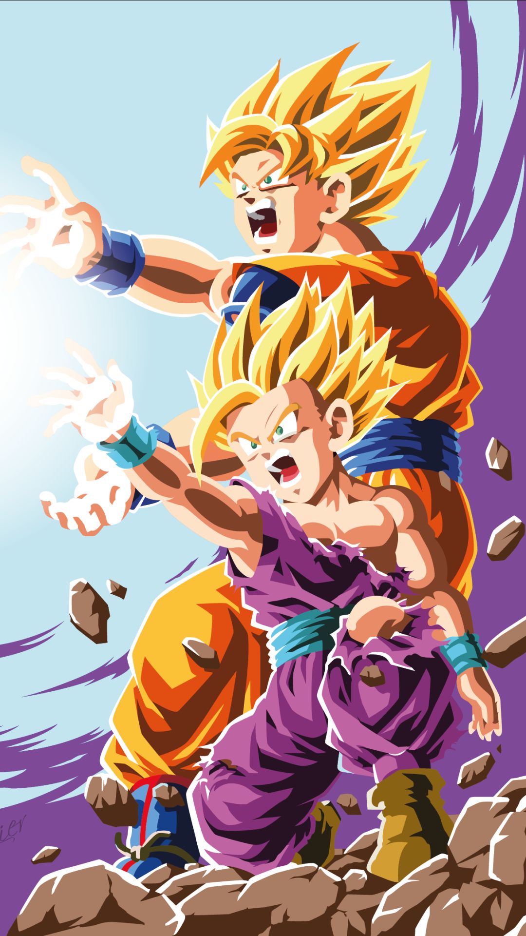 Download mobile wallpaper Anime, Dragon Ball Z, Dragon Ball, Goku, Gohan (Dragon Ball) for free.
