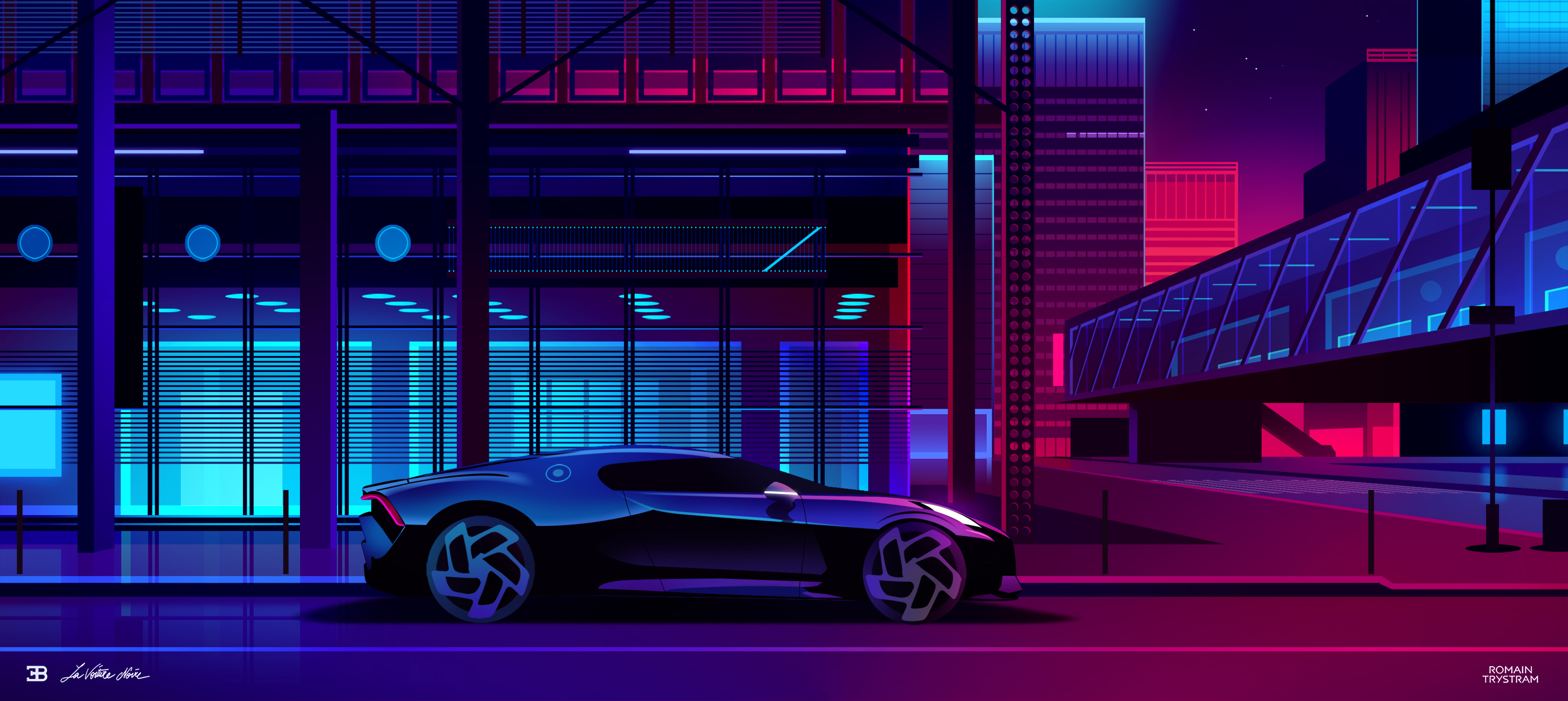 Laden Sie Bugatti La Voiture Noire HD-Desktop-Hintergründe herunter