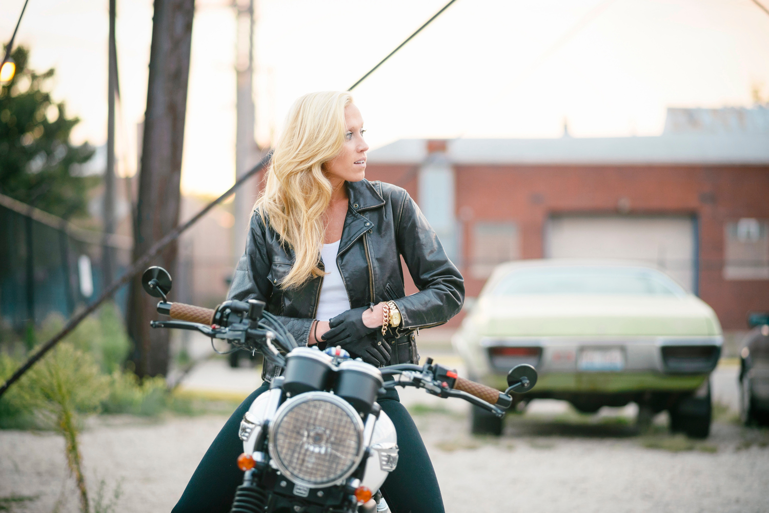 Download mobile wallpaper Women, Girls & Motorcycles for free.