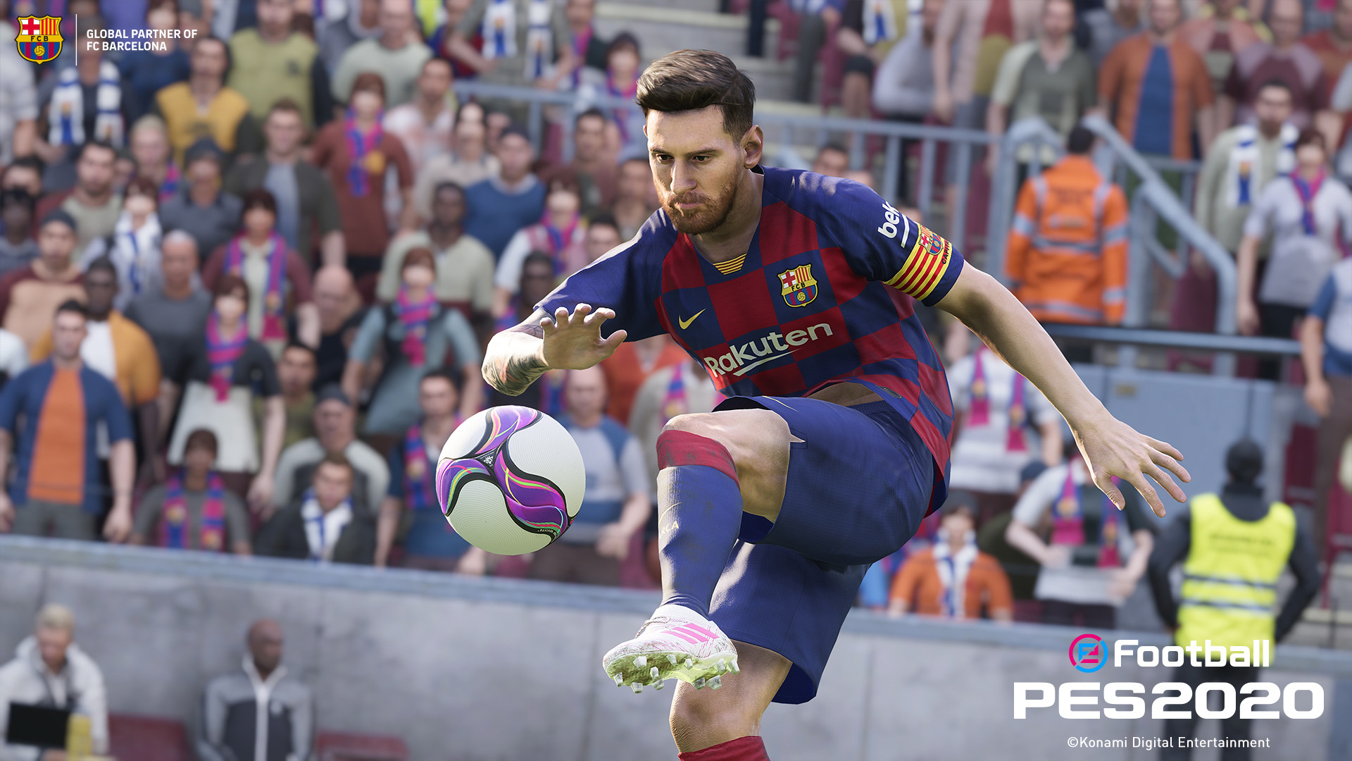 video game, efootball pes 2020, lionel messi, soccer