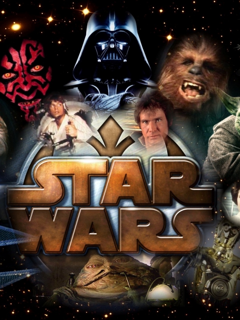 Download mobile wallpaper Star Wars, Movie, Darth Vader, Chewbacca, Darth Maul for free.