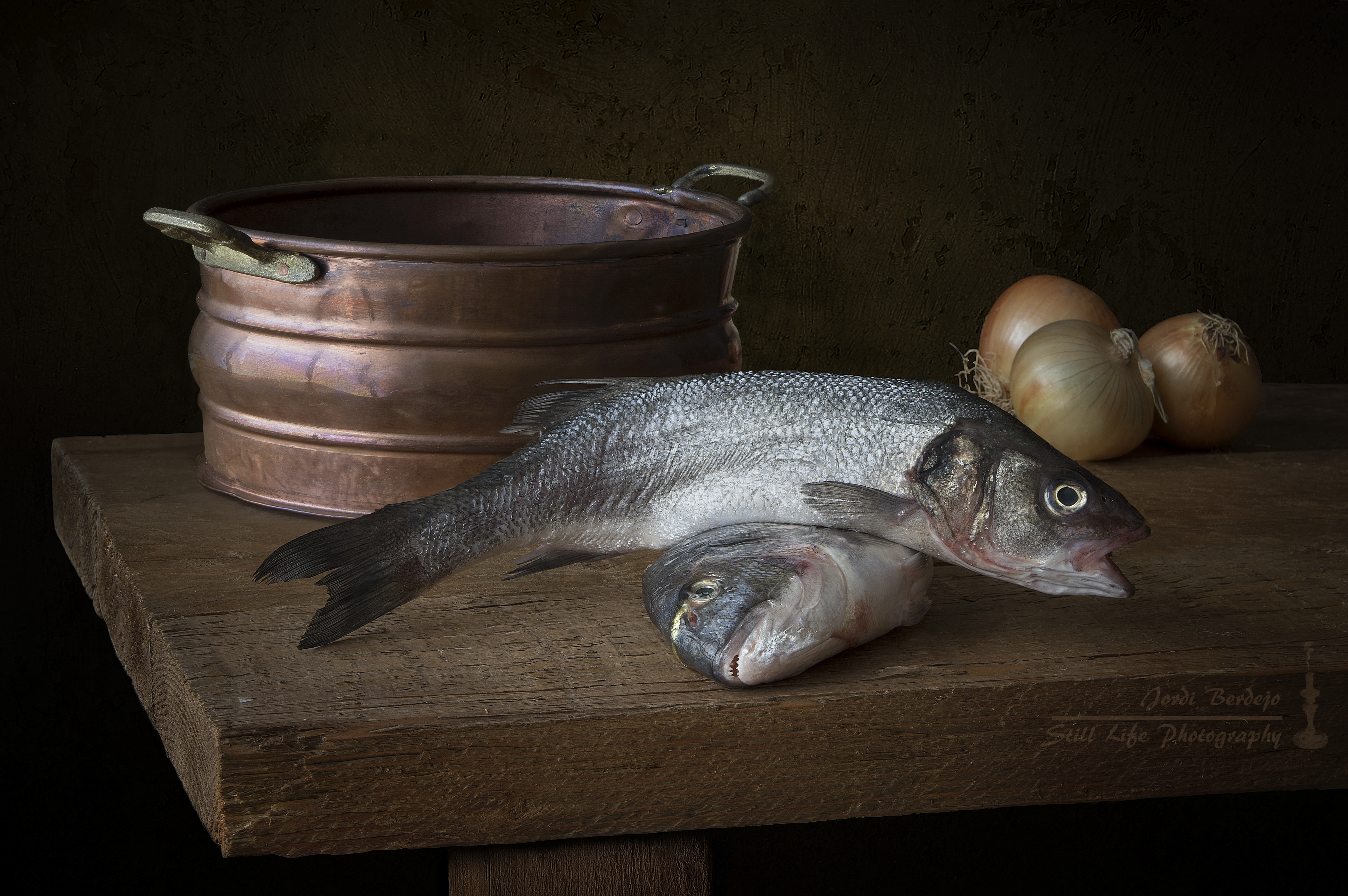 Laden Sie das Fisch, Zwiebel, Nahrungsmittel-Bild kostenlos auf Ihren PC-Desktop herunter