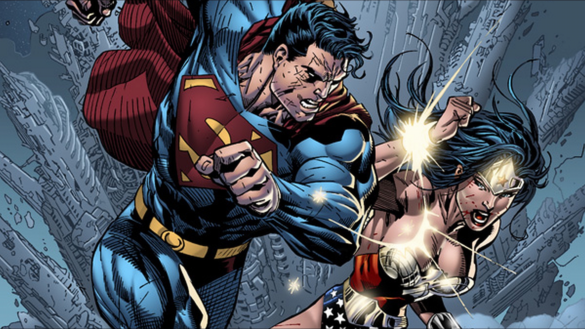 Laden Sie das Comics, Dc Comics, Wonderwoman, Superman Der Film-Bild kostenlos auf Ihren PC-Desktop herunter