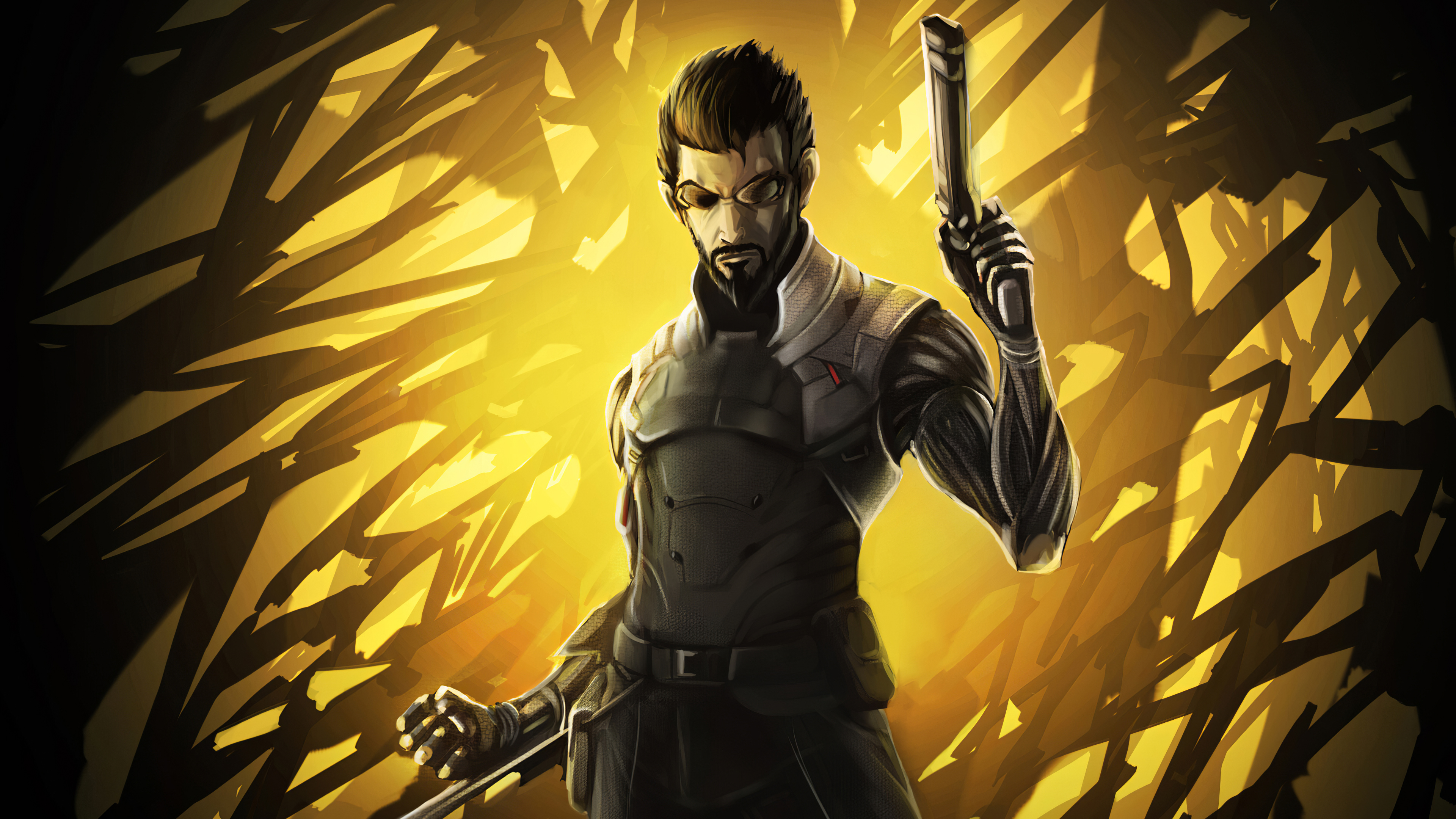 Handy-Wallpaper Computerspiele, Deus Ex, Adam Jensen kostenlos herunterladen.