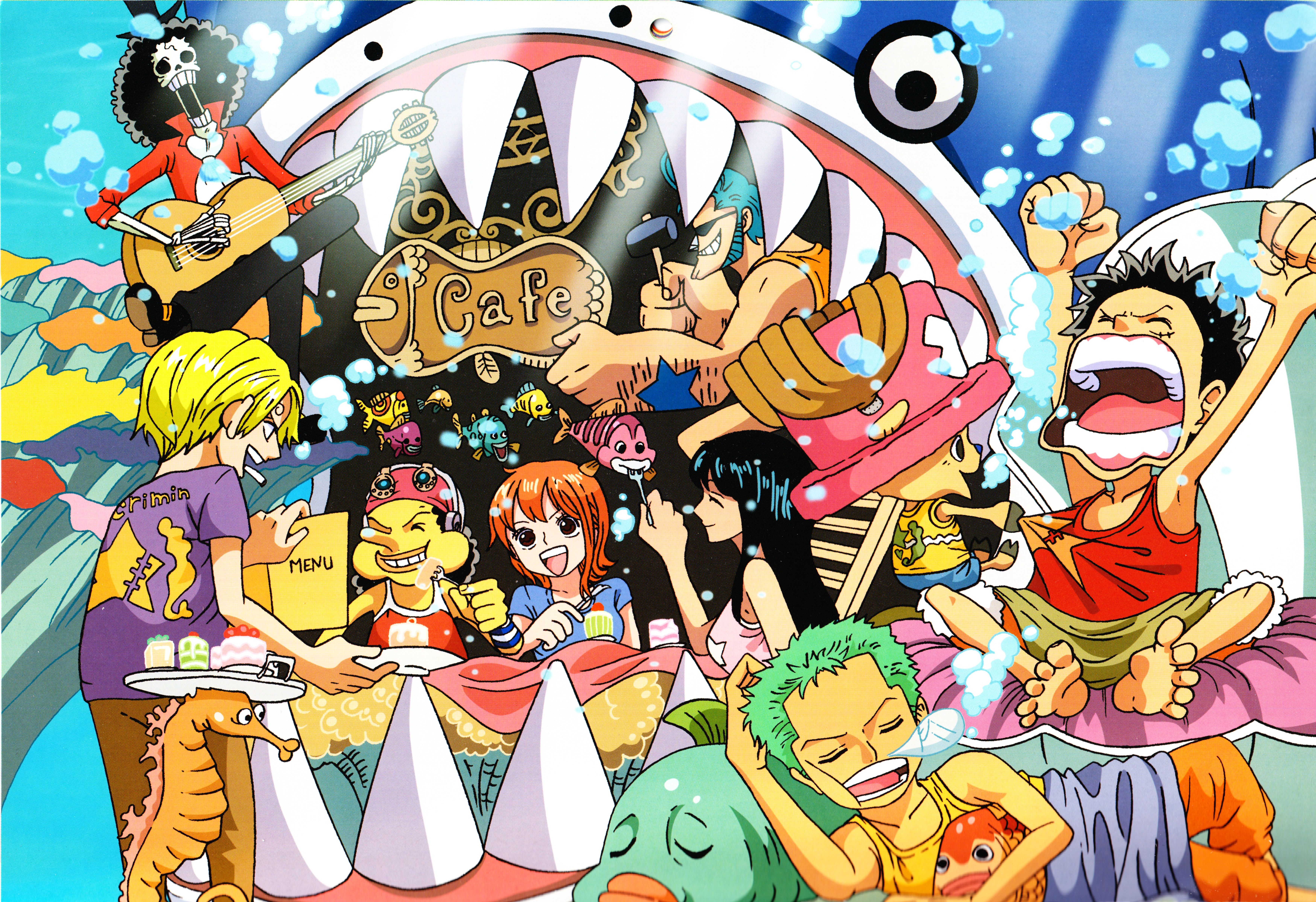 Baixe gratuitamente a imagem Anime, One Piece, Tony Tony Chopper, Usopp (One Piece), Roronoa Zoro, Monkey D Luffy, Nami (One Piece), Sanji (One Piece), Brook (One Piece), Nico Robin, Franky (One Piece) na área de trabalho do seu PC