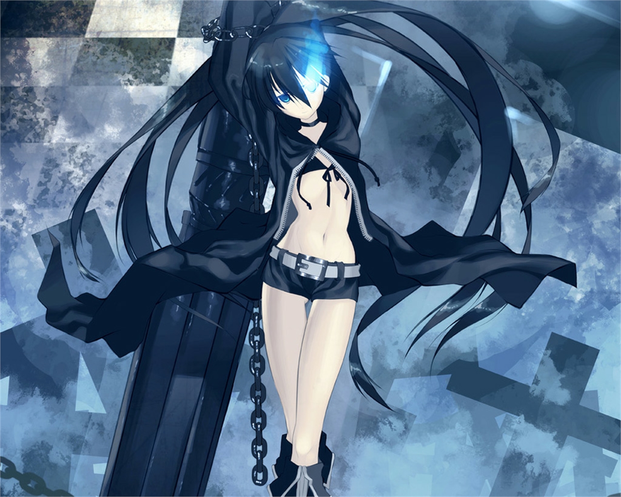 Download mobile wallpaper Anime, Black Rock Shooter for free.