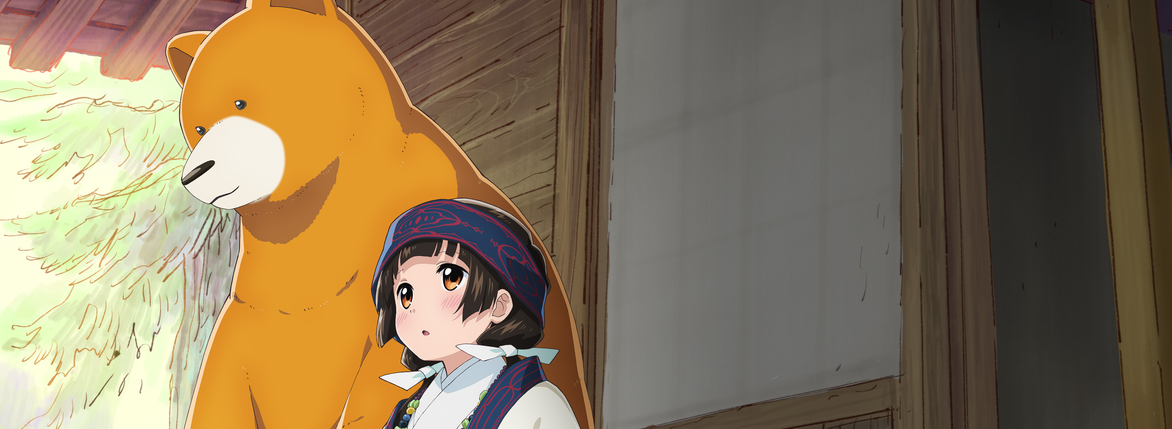 anime, kuma miko: girl meets bear, machi amayadori, natsu kumai