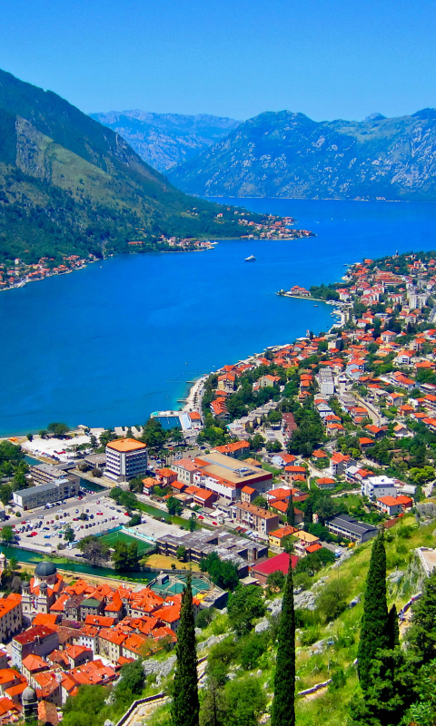 montenegro, man made, kotor, town, coast, house, towns