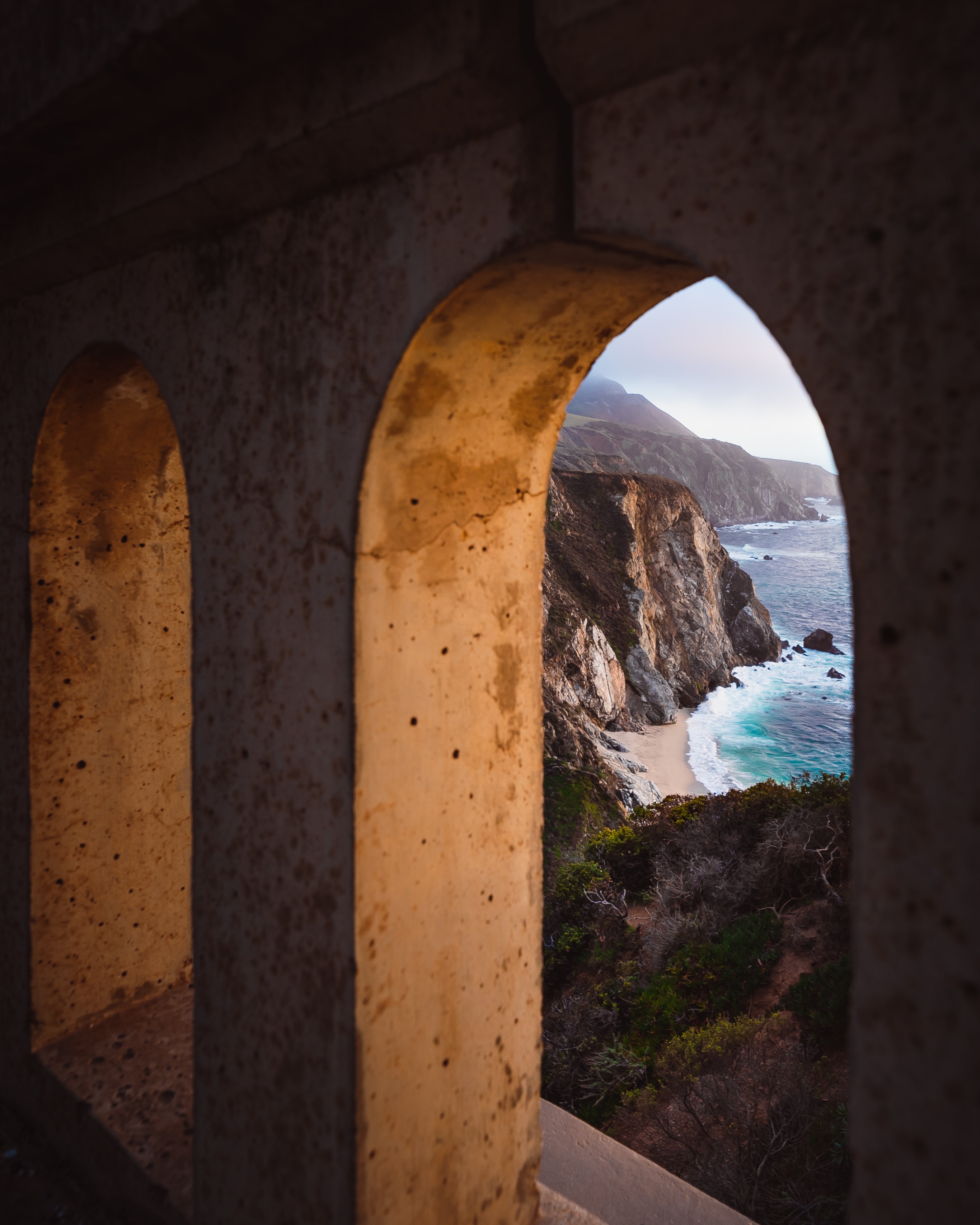 Download mobile wallpaper Rocks, View, Arch, Nature, Architecture, Sea for free.