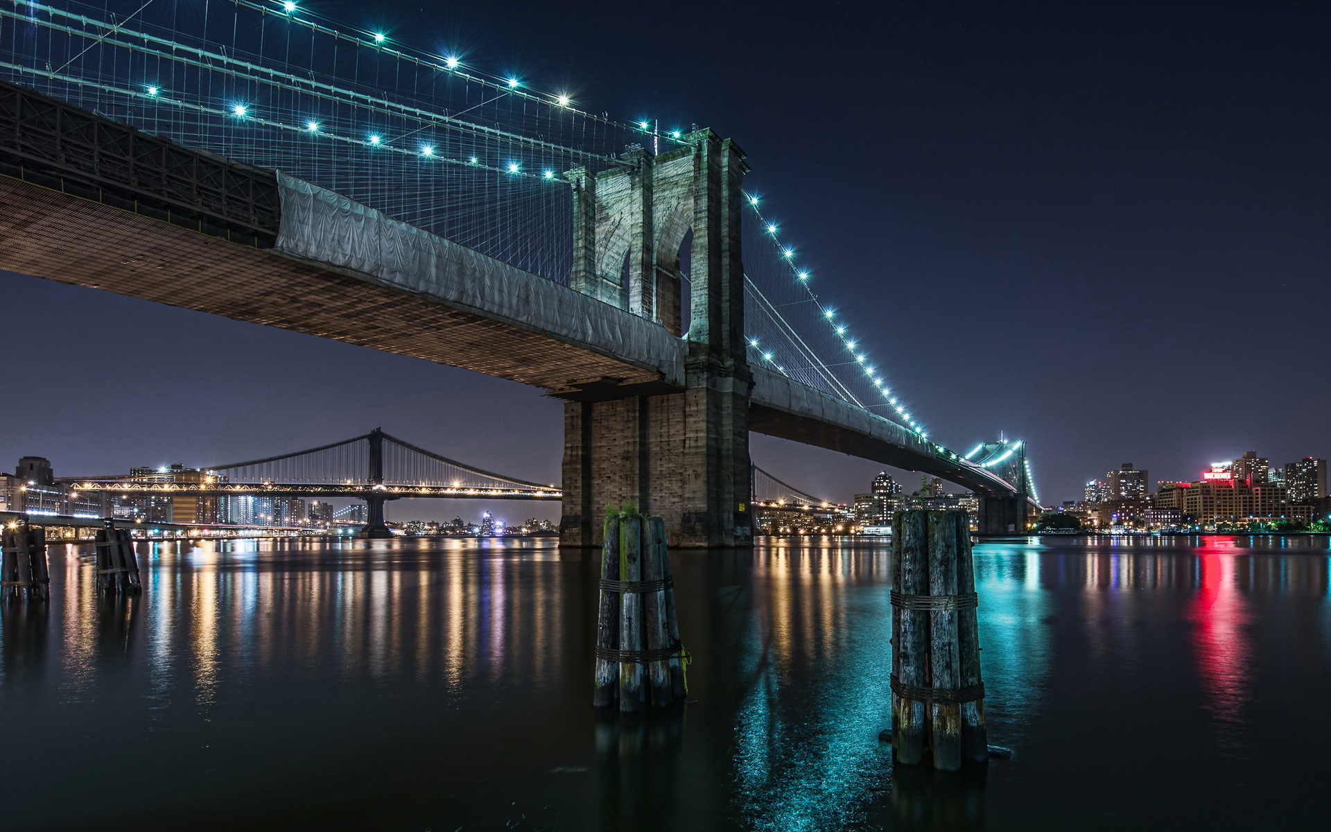 305668 descargar fondo de pantalla hecho por el hombre, puente de brooklyn, nueva york, puentes: protectores de pantalla e imágenes gratis