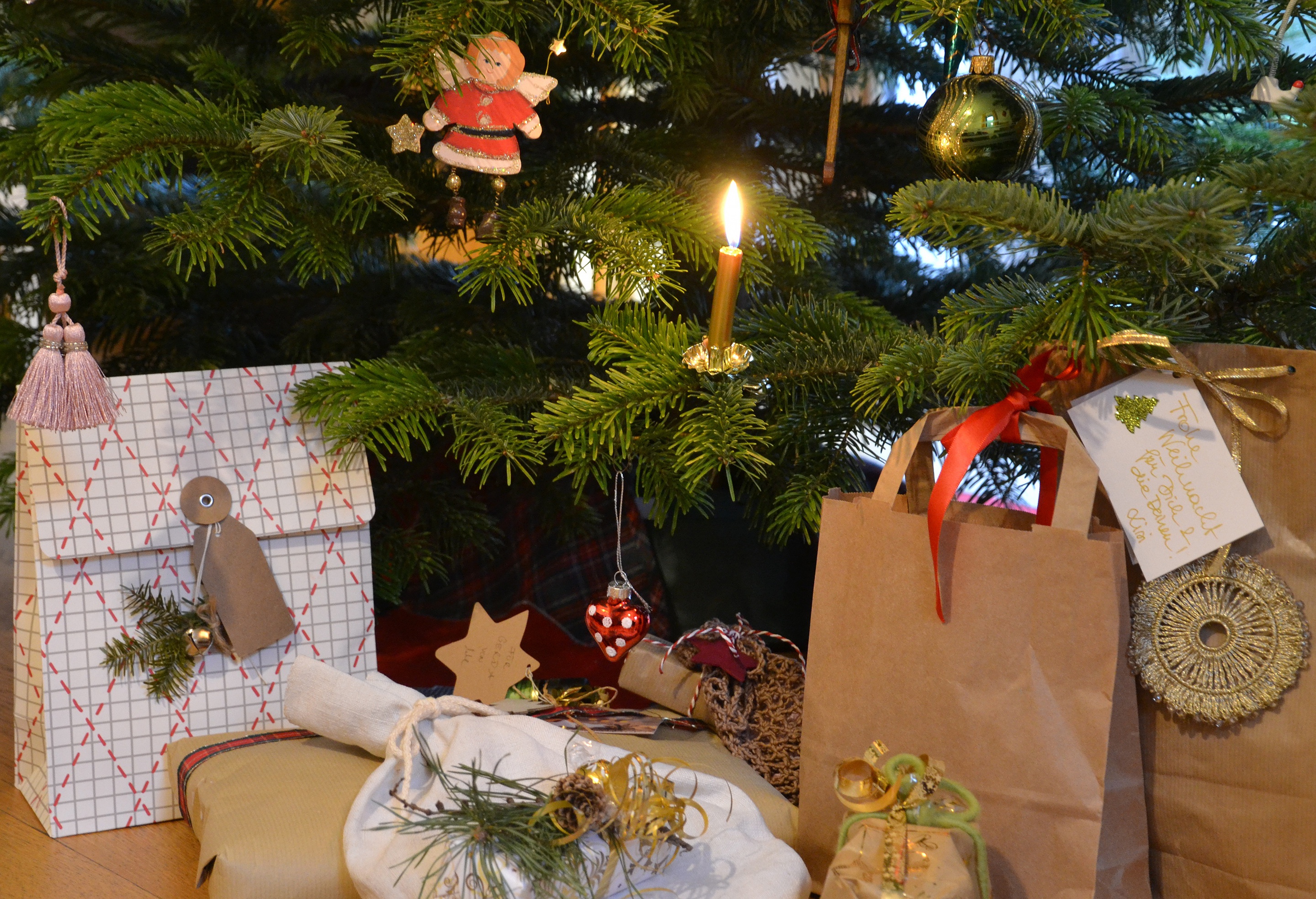 Téléchargez des papiers peints mobile Noël, Vacances, Cadeau, Décoration, Ange, Bougie gratuitement.