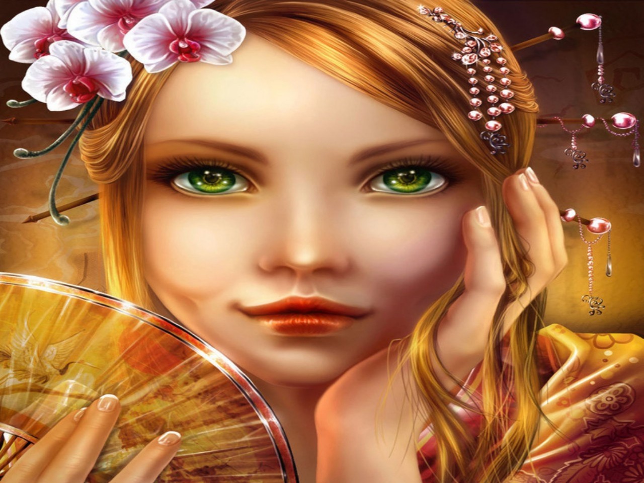 Free download wallpaper Fantasy, Eye, Women on your PC desktop
