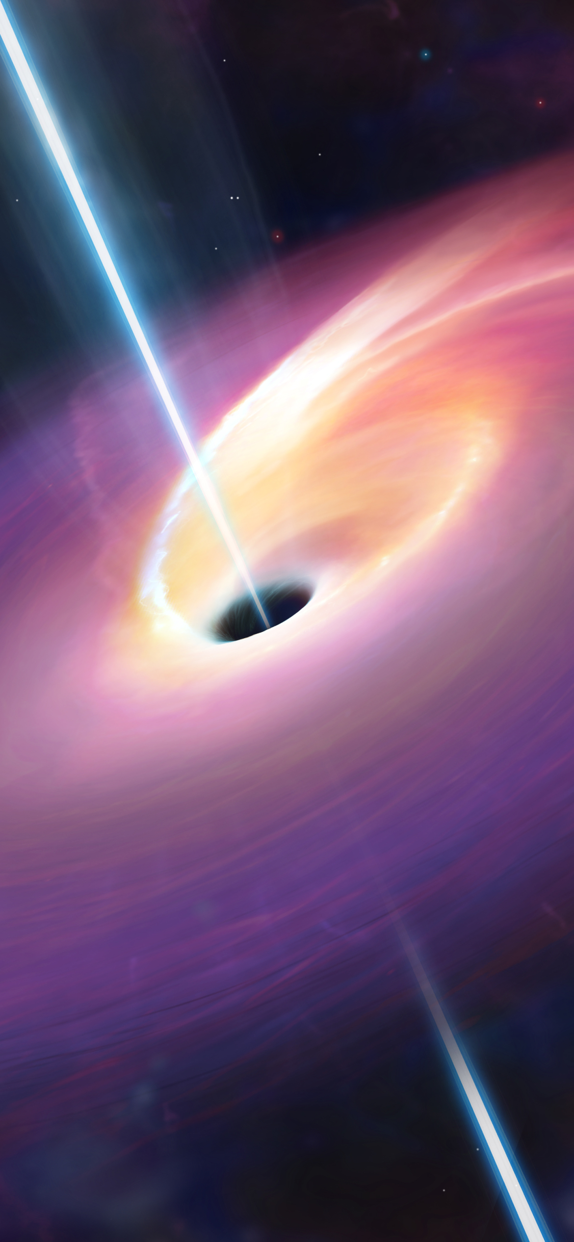 Download mobile wallpaper Space, Sci Fi, Black Hole, Quasar for free.