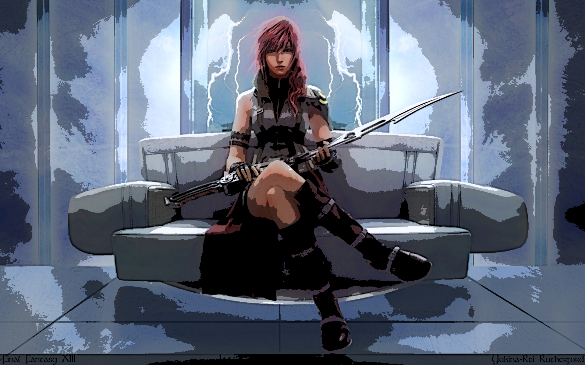 Download mobile wallpaper Final Fantasy, Comics, Lightning for free.