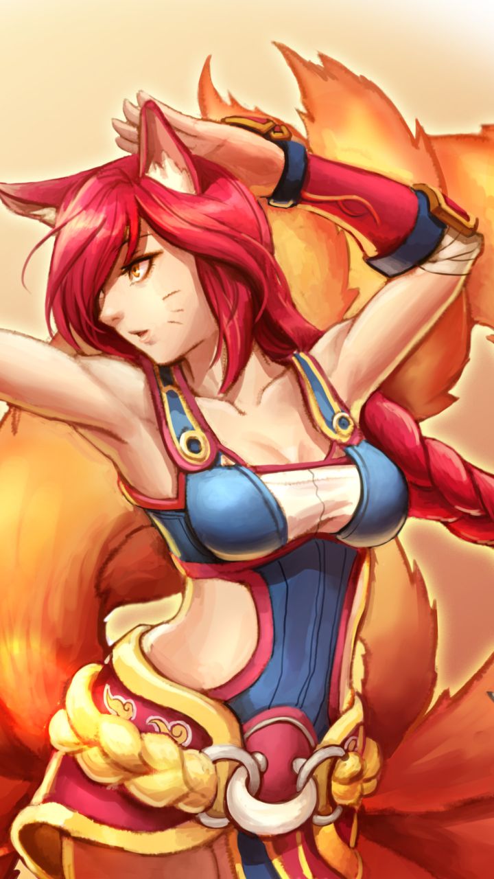 Handy-Wallpaper League Of Legends, Computerspiele, Ahri (Liga Der Legenden) kostenlos herunterladen.