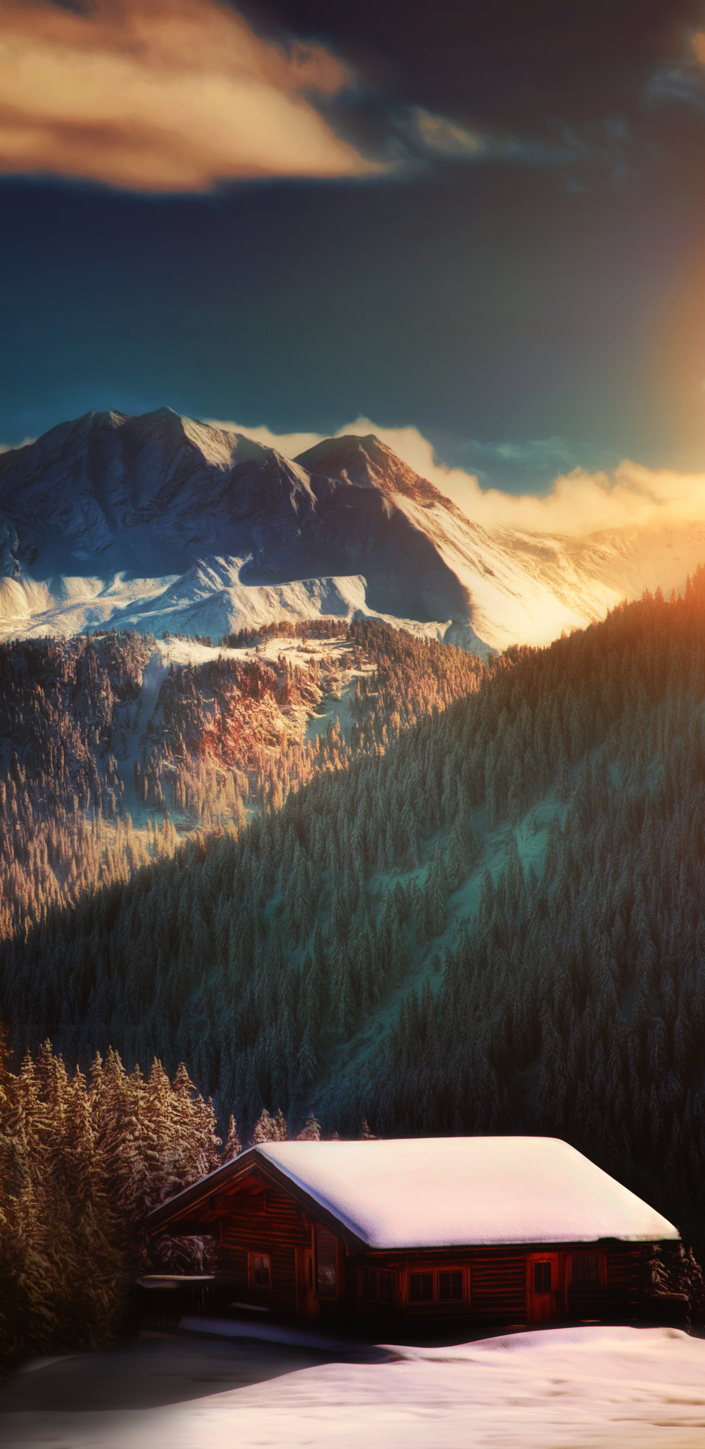 Free download wallpaper Mountains, Mountain, Forest, Alps, Earth, Switzerland, Cabin, Sunshine, Alps Mountain on your PC desktop