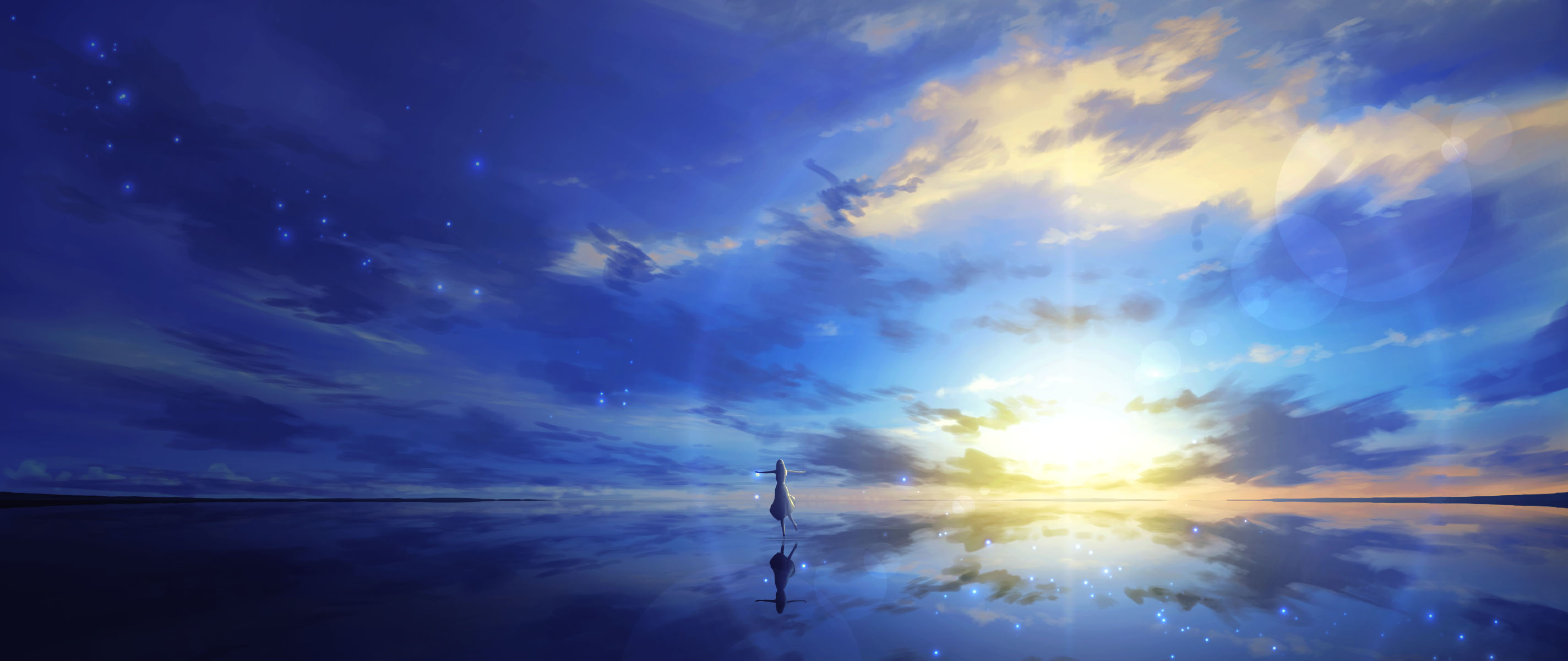 Free download wallpaper Anime, Sky on your PC desktop