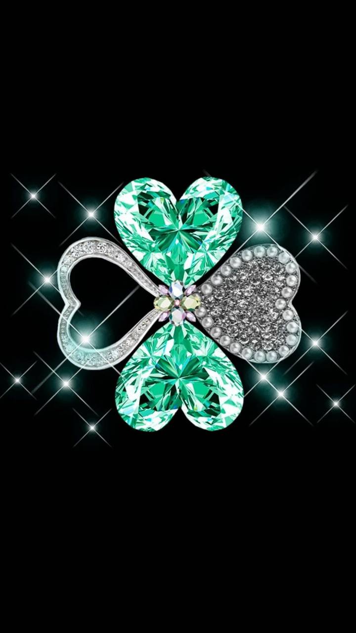 Download mobile wallpaper Jewelry, Heart, Clover, Artistic for free.
