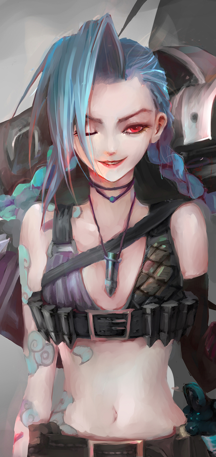 Handy-Wallpaper League Of Legends, Computerspiele, Jinx (Liga Der Legenden) kostenlos herunterladen.