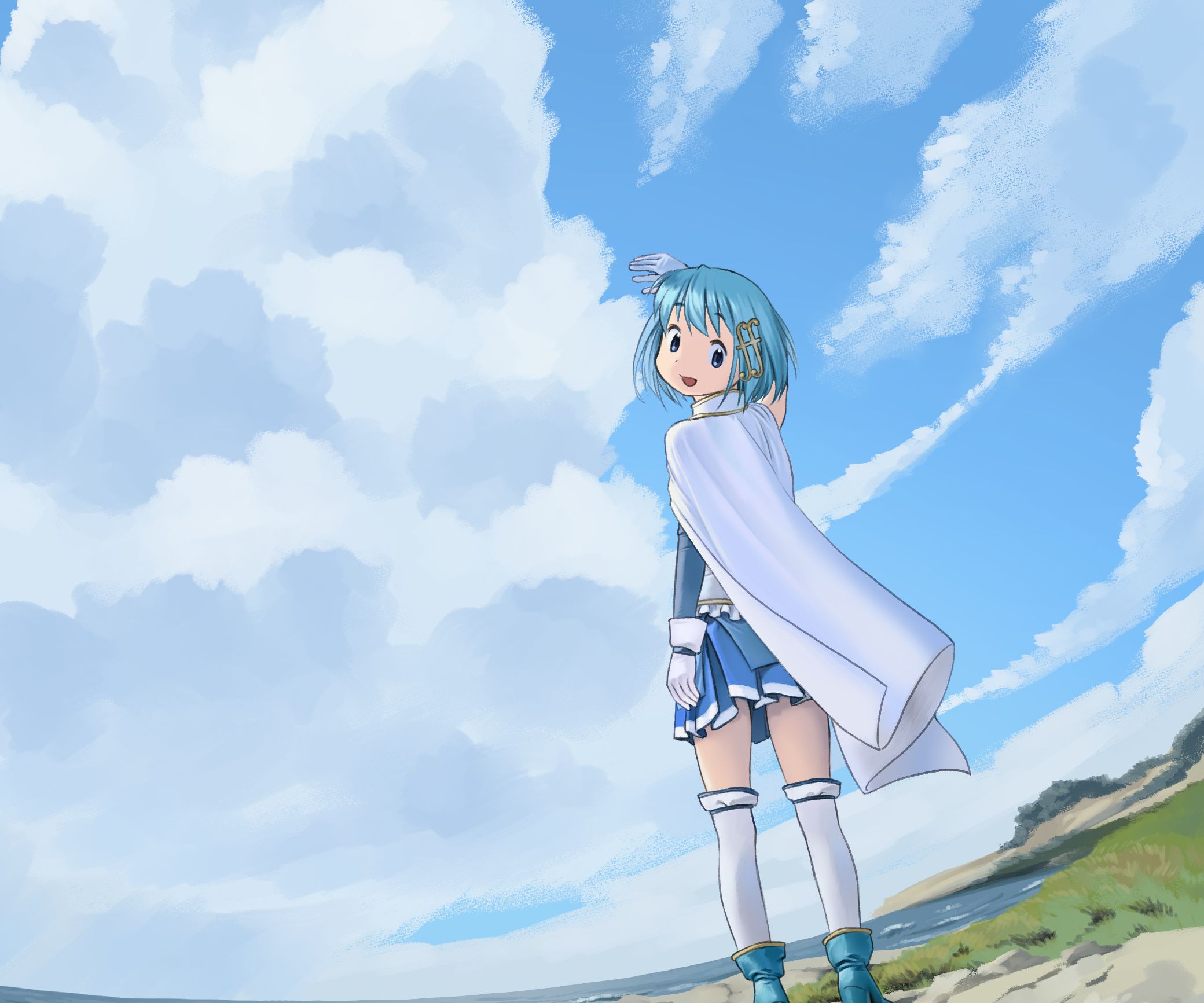 Handy-Wallpaper Animes, Madoka Magica, Sayaka Miki kostenlos herunterladen.