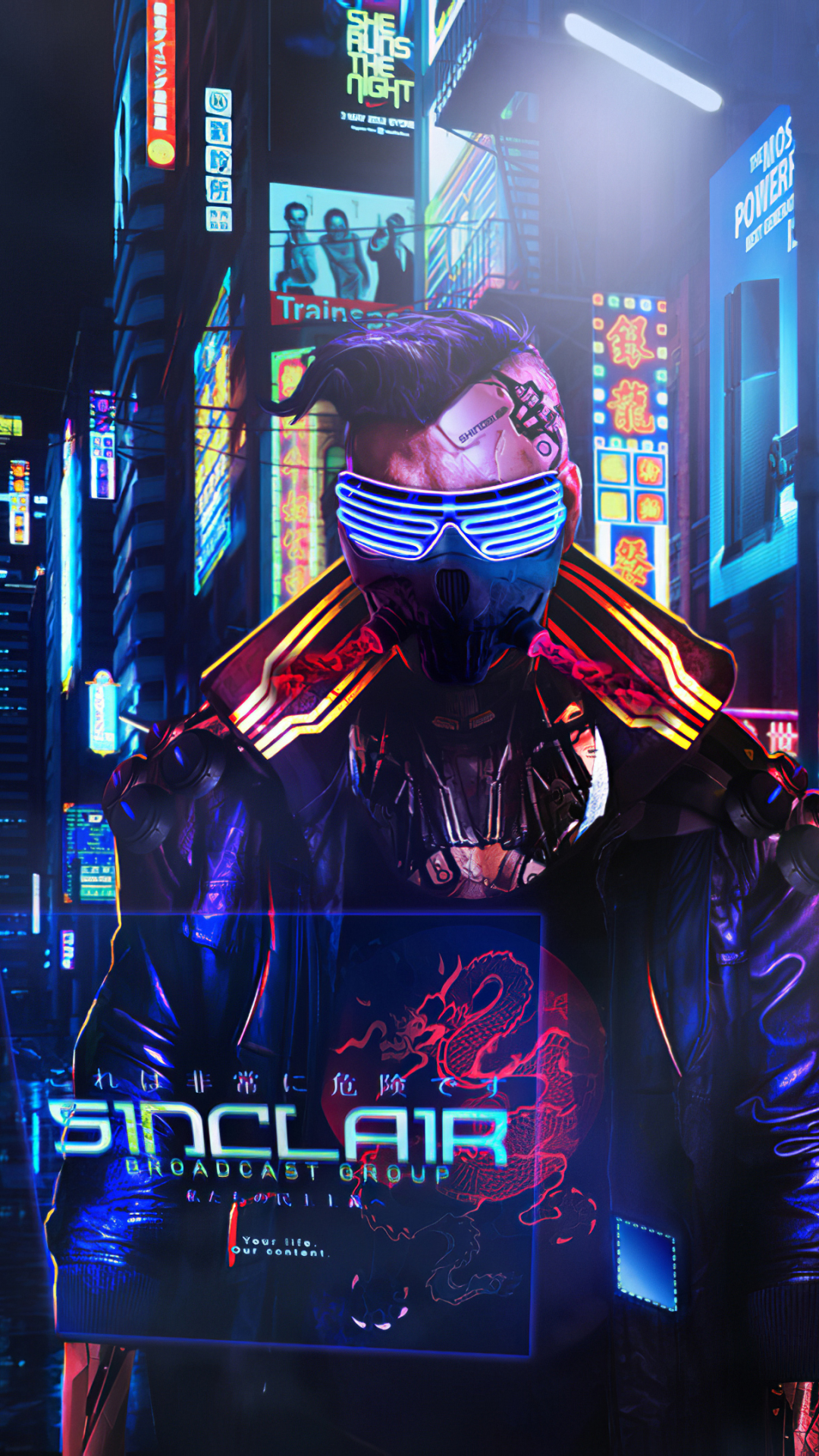 Download mobile wallpaper Cyberpunk, Sci Fi, Futuristic for free.