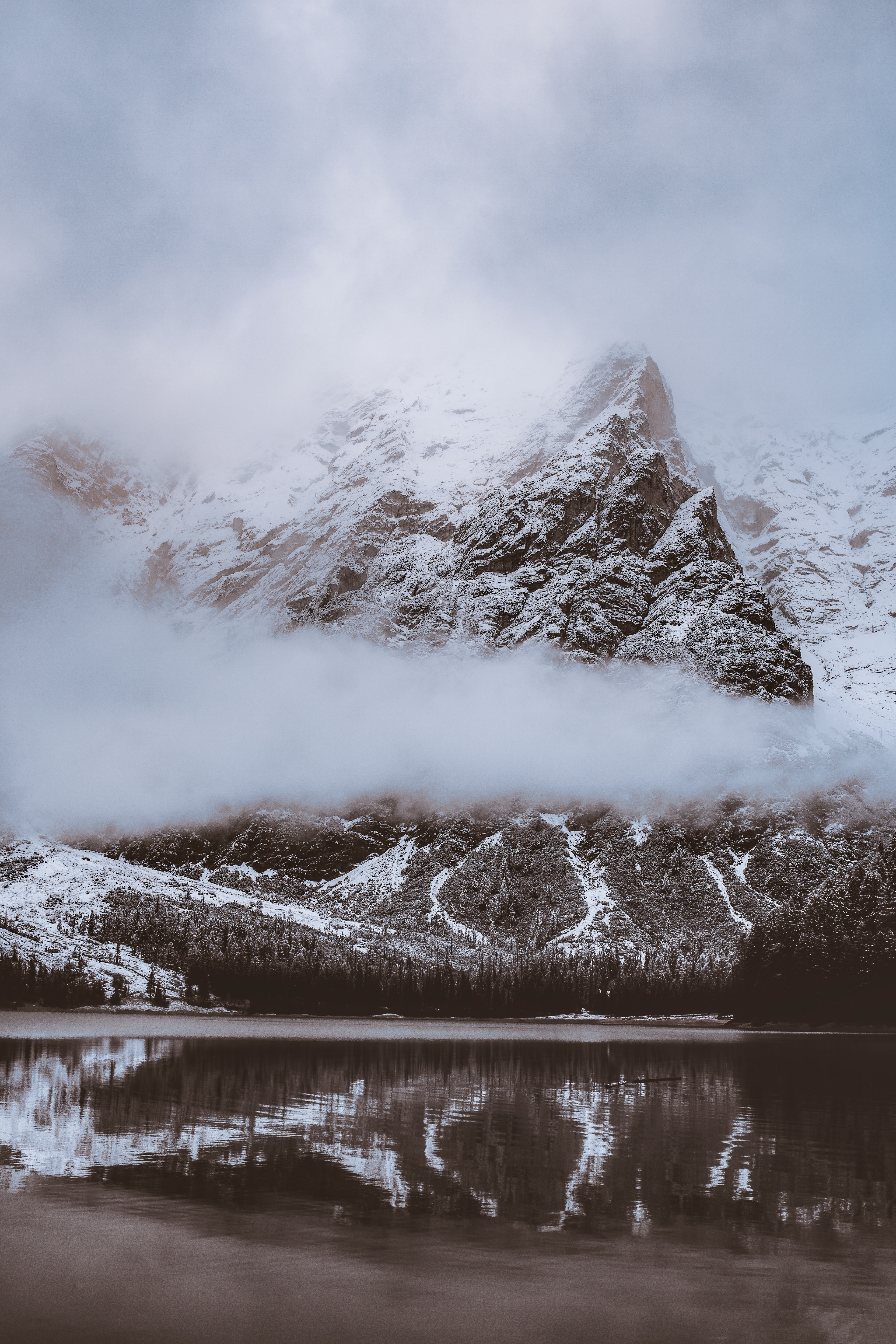 Free download wallpaper Nature, Clouds, Mountain, Lake, Shore, Bank, Landscape on your PC desktop