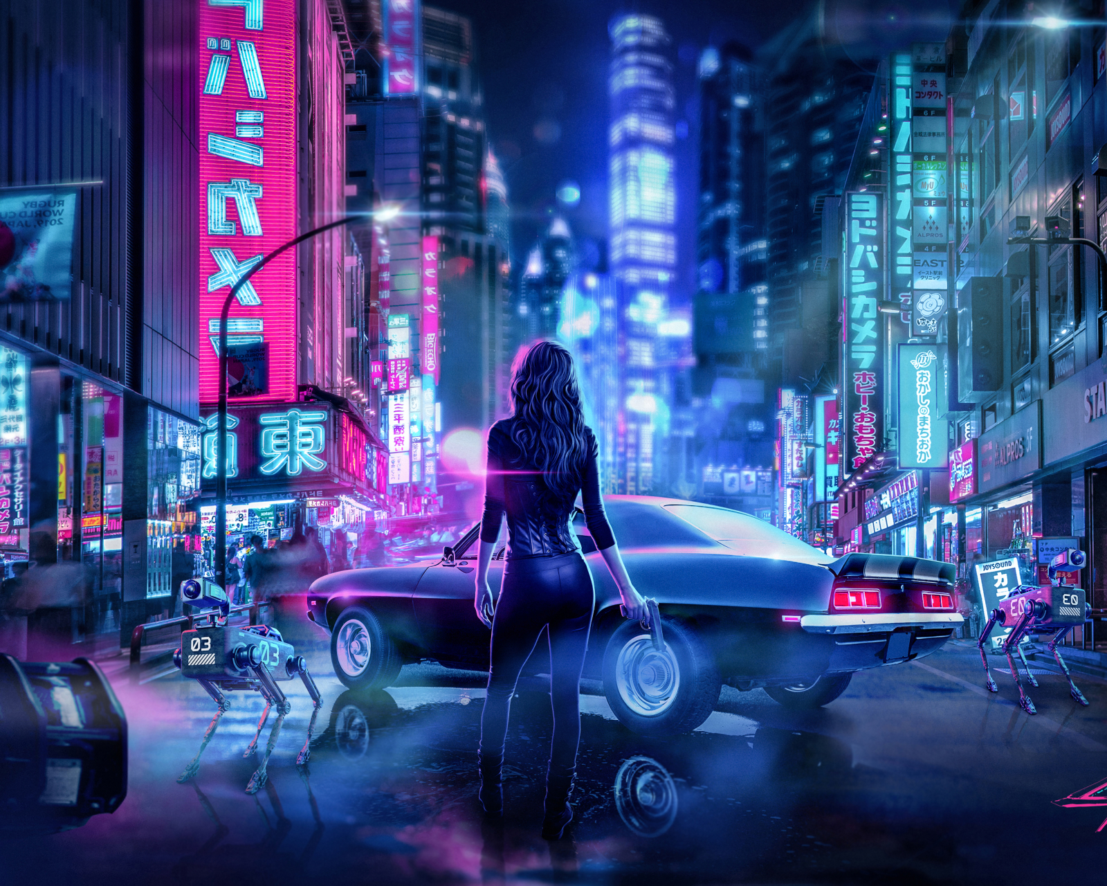 Descarga gratuita de fondo de pantalla para móvil de Noche, Ciudad, Videojuego, Ciberpunk 2077.