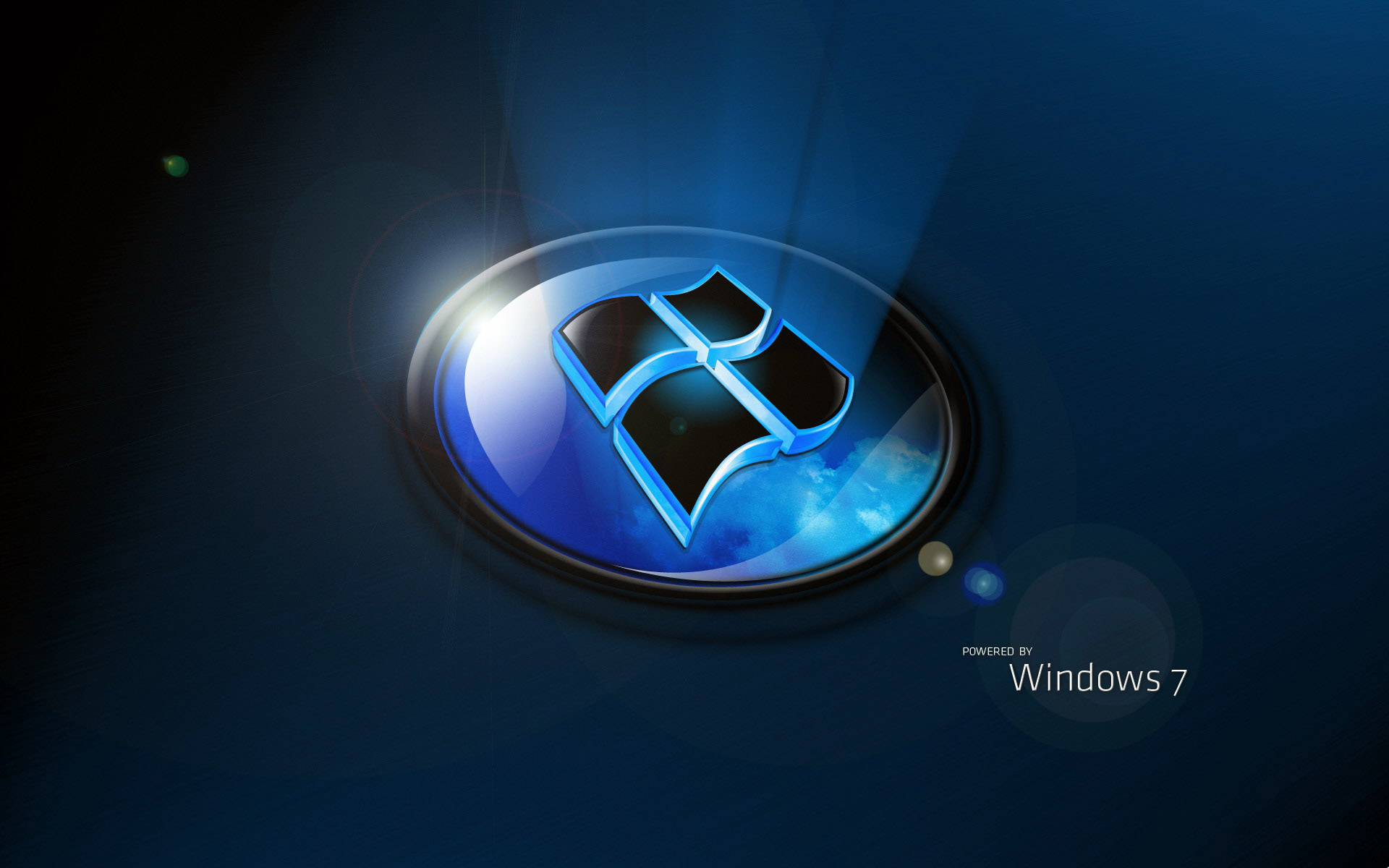 3d, windows, reflection, windows 7, logo, microsoft, technology