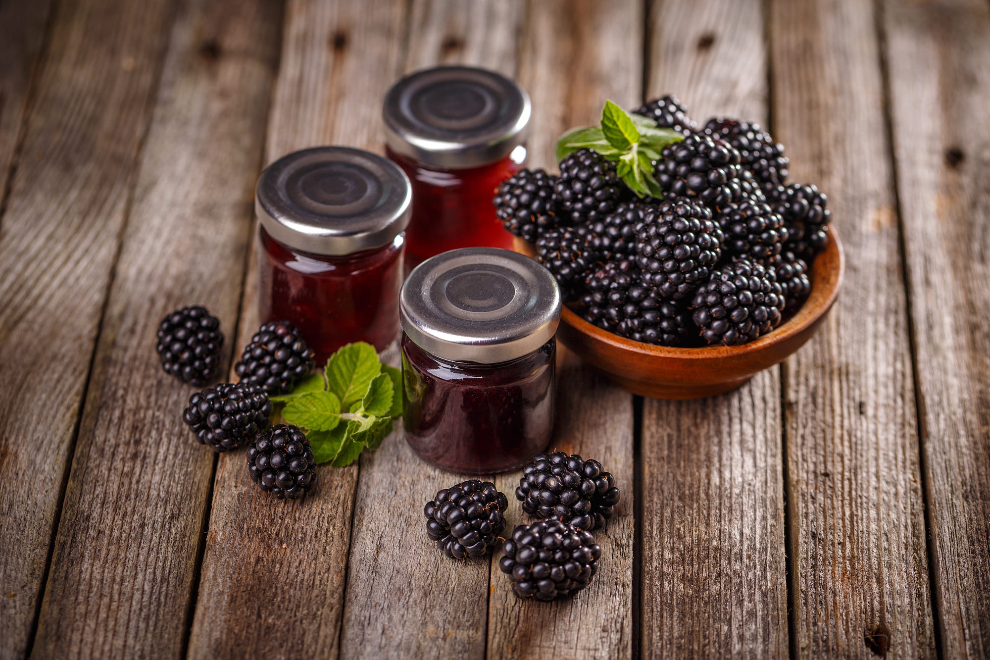 Download mobile wallpaper Food, Blackberry, Berry, Fruit, Jam for free.