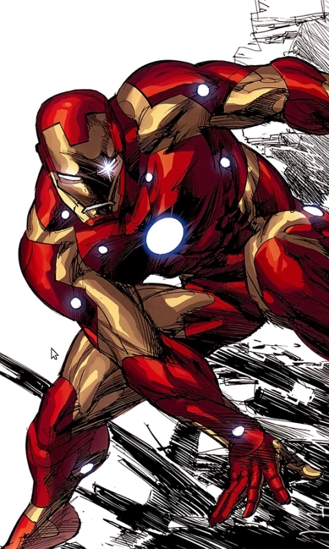 Handy-Wallpaper Iron Man, Comics kostenlos herunterladen.