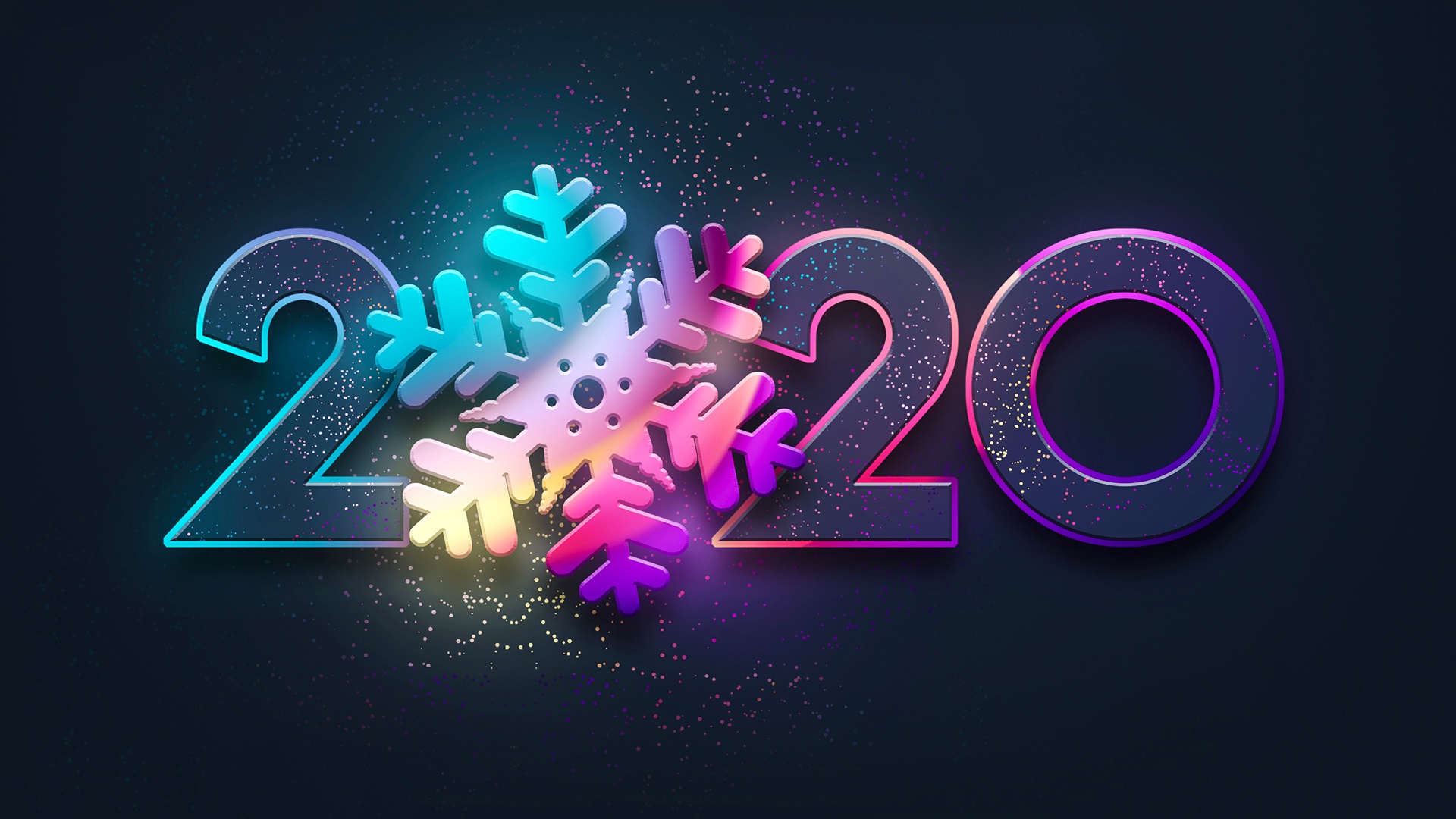 968831 Hintergrundbild herunterladen feiertage, neujahr 2020, neujahr, schnee - Bildschirmschoner und Bilder kostenlos