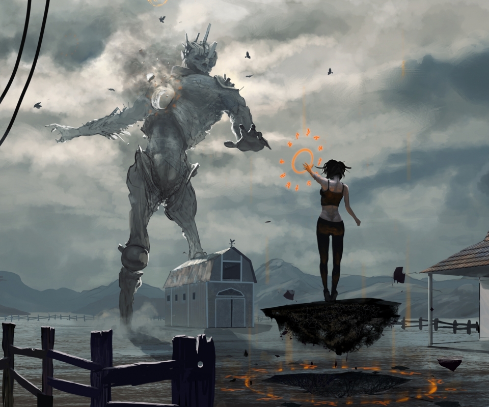 Free download wallpaper Fantasy, Robot, Sci Fi, Witch on your PC desktop